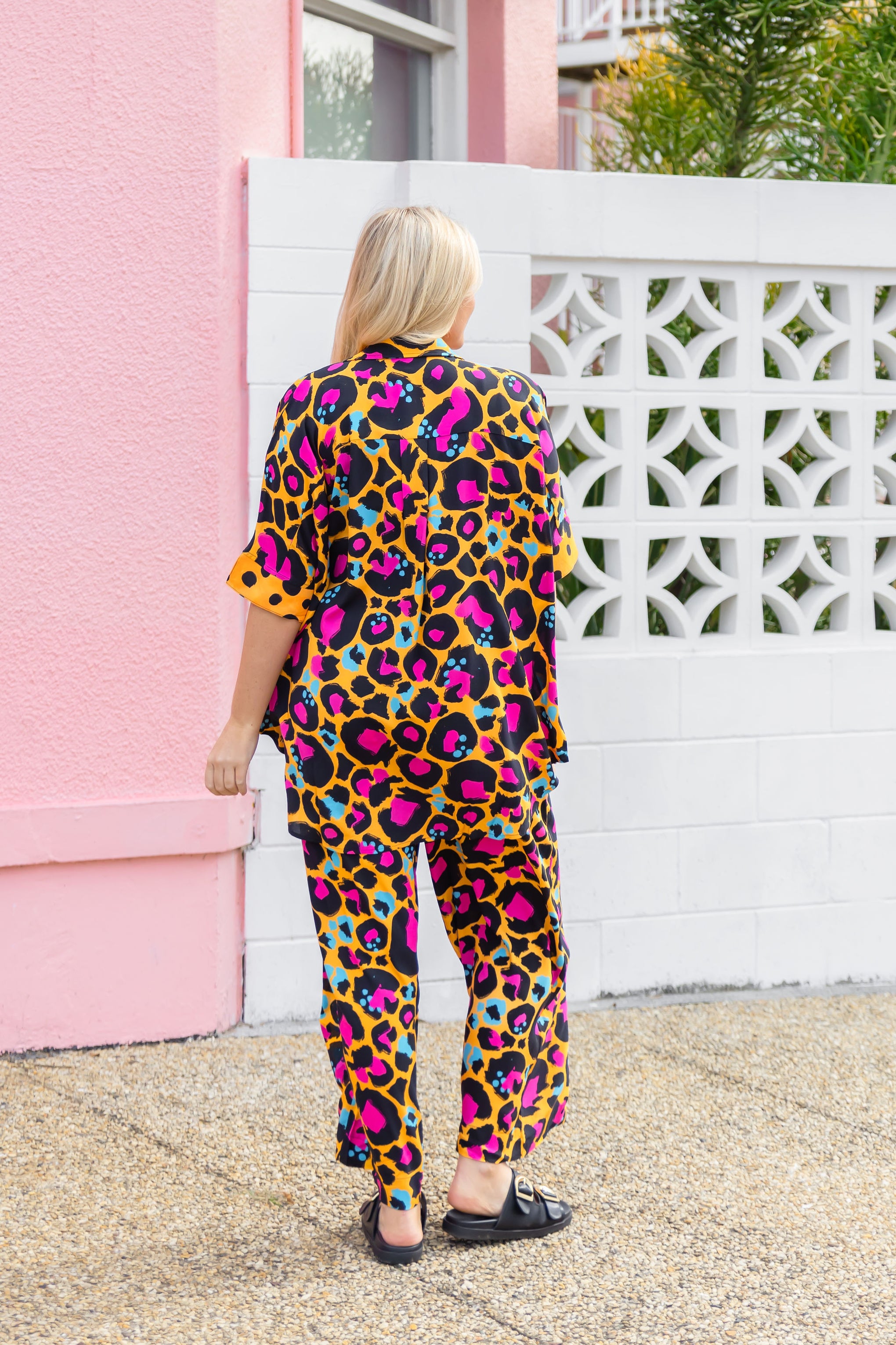 Gina Pants in Mustard Leopard by Kasey Rainbow