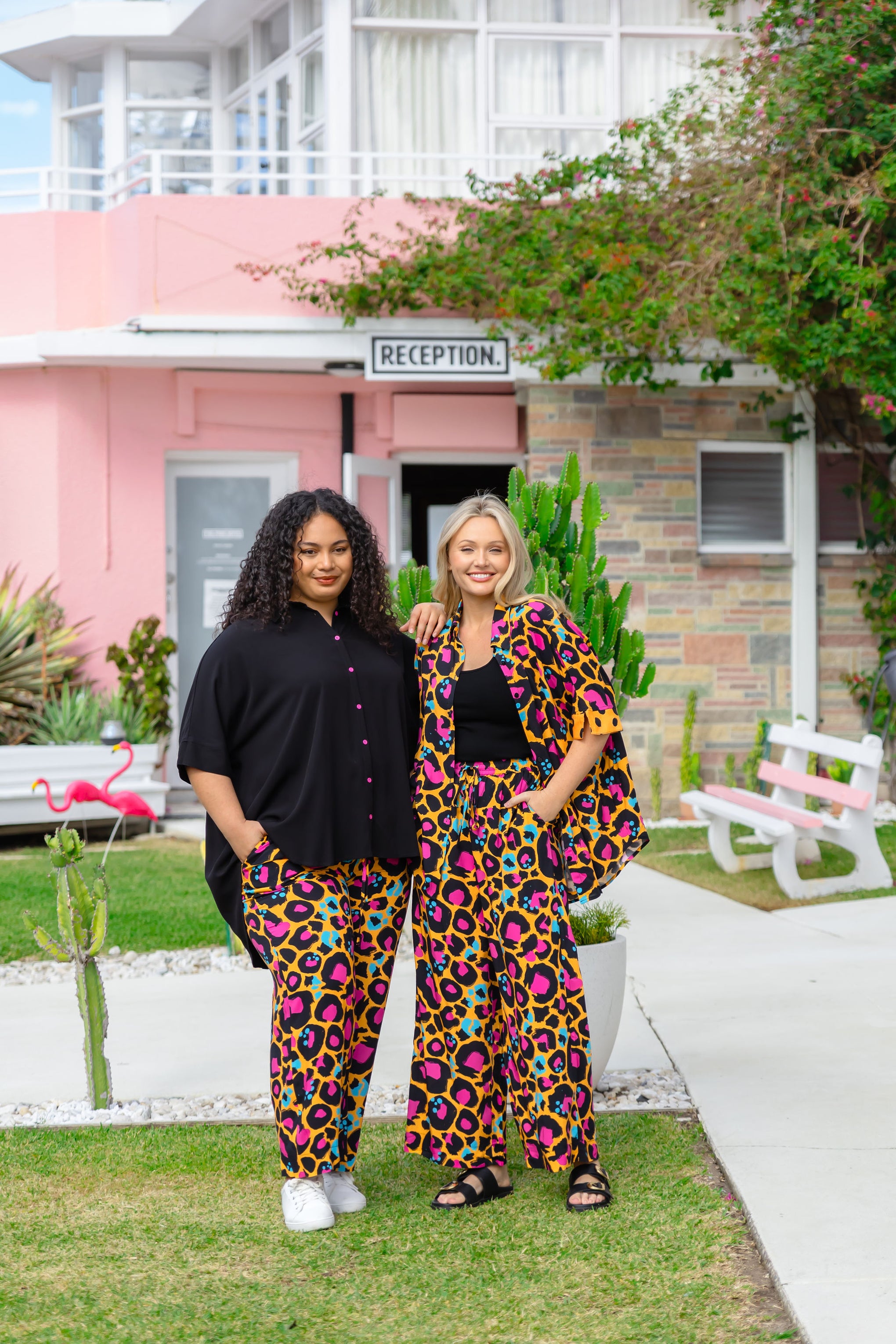 Gina Pants in Mustard Leopard by Kasey Rainbow