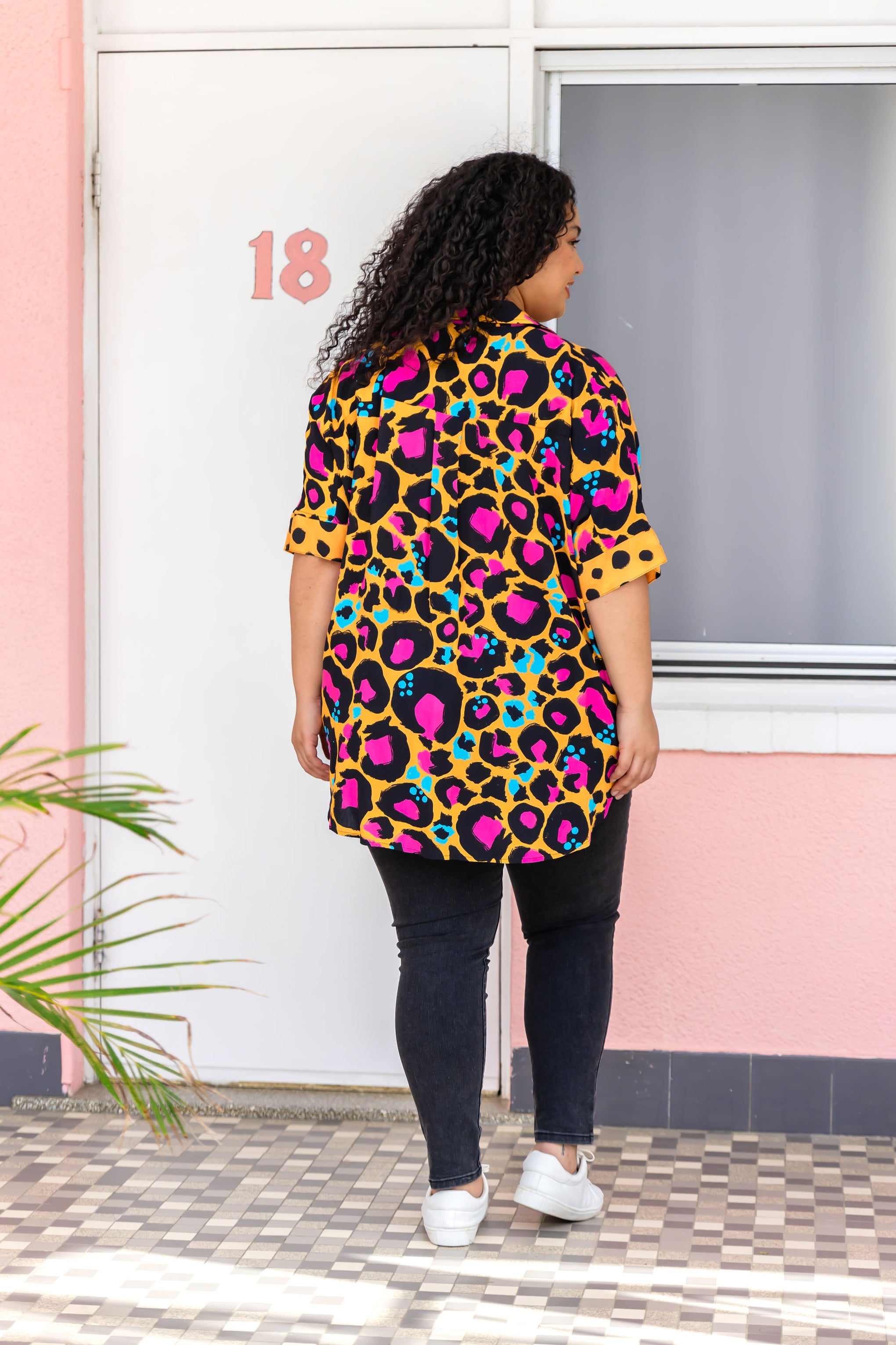Tammin Shirt in Mustard Leopard by Kasey Rainbow