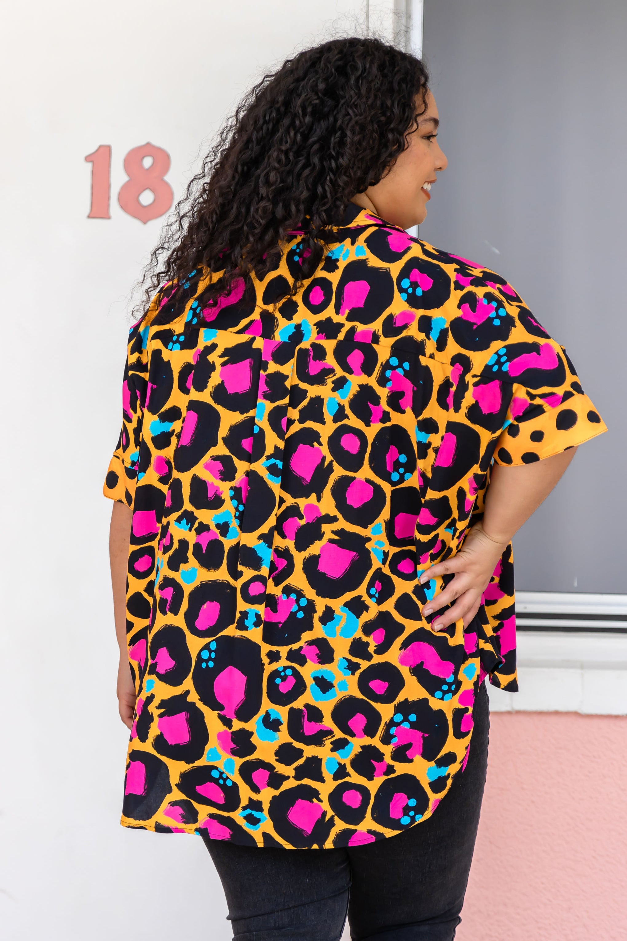 Tammin Shirt in Mustard Leopard by Kasey Rainbow