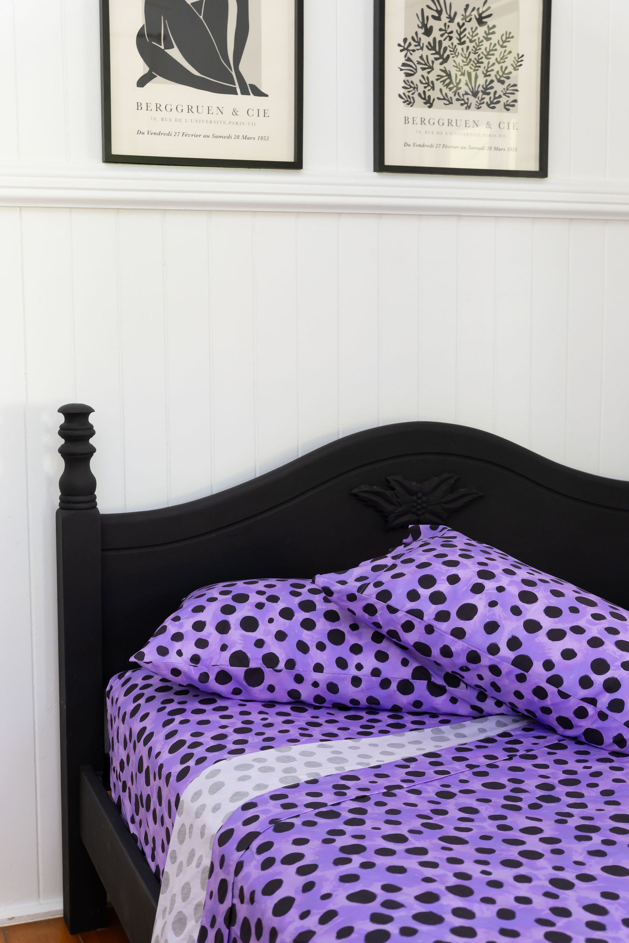 Sheet Set in Purple Cheetah by Kasey Rainbow
