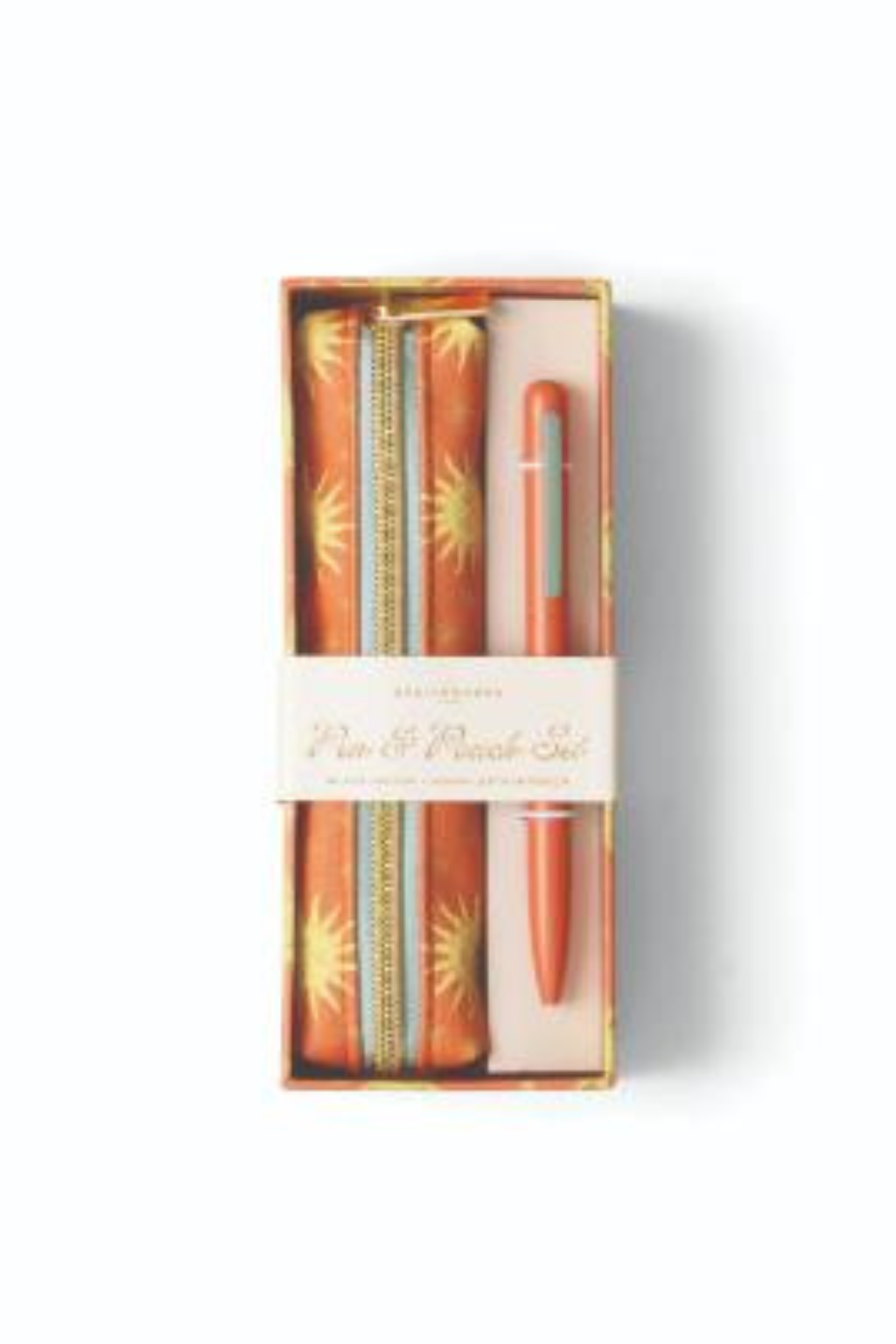 Pen & Pouch Set - Terracotta Sun