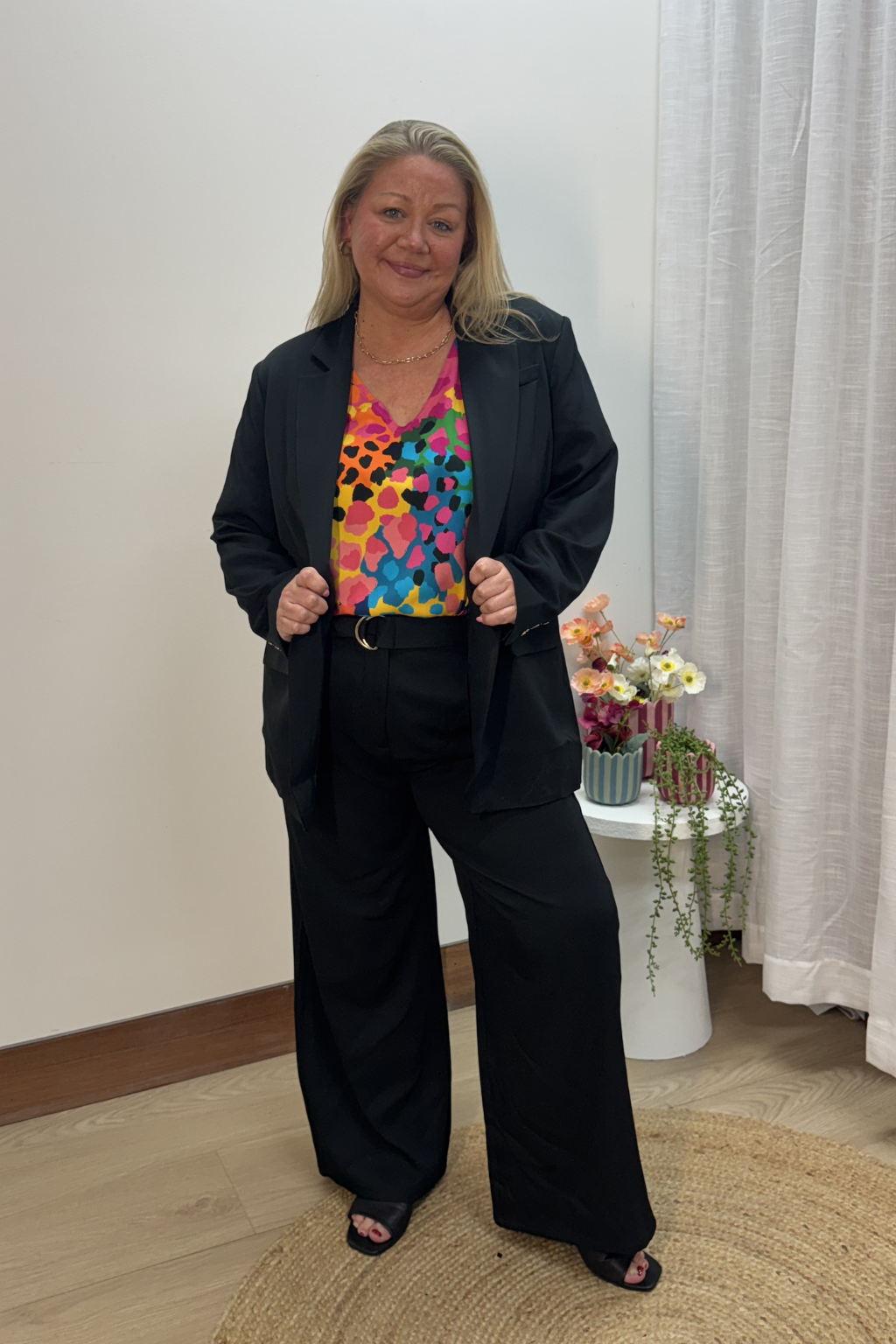 Natalie Long Sleeve Top in Alfie by Kasey Rainbow