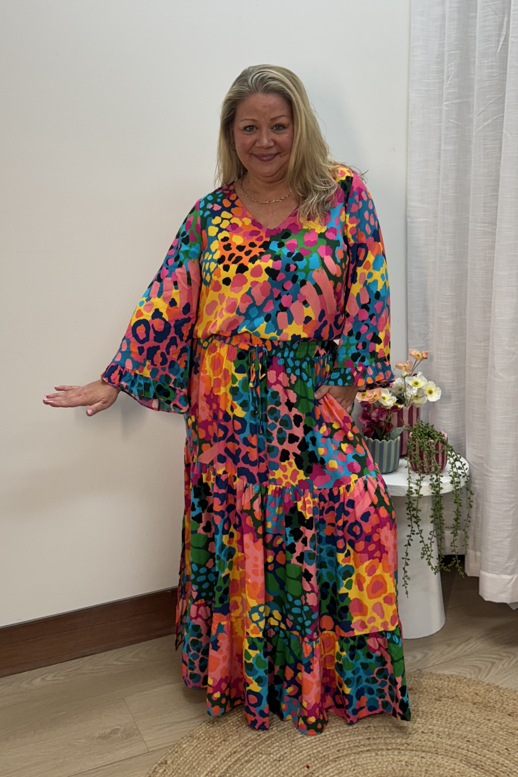Natalie Long Sleeve Top in Alfie by Kasey Rainbow