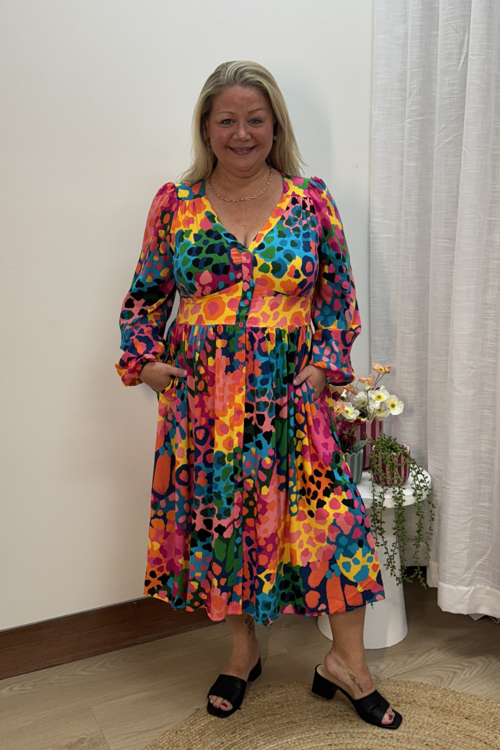 Aura Midi Dress in Alfie by Kasey Rainbow