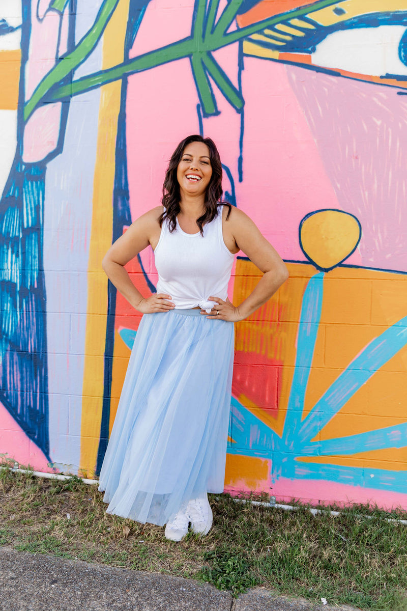 Pink Tulle Ball Skirt