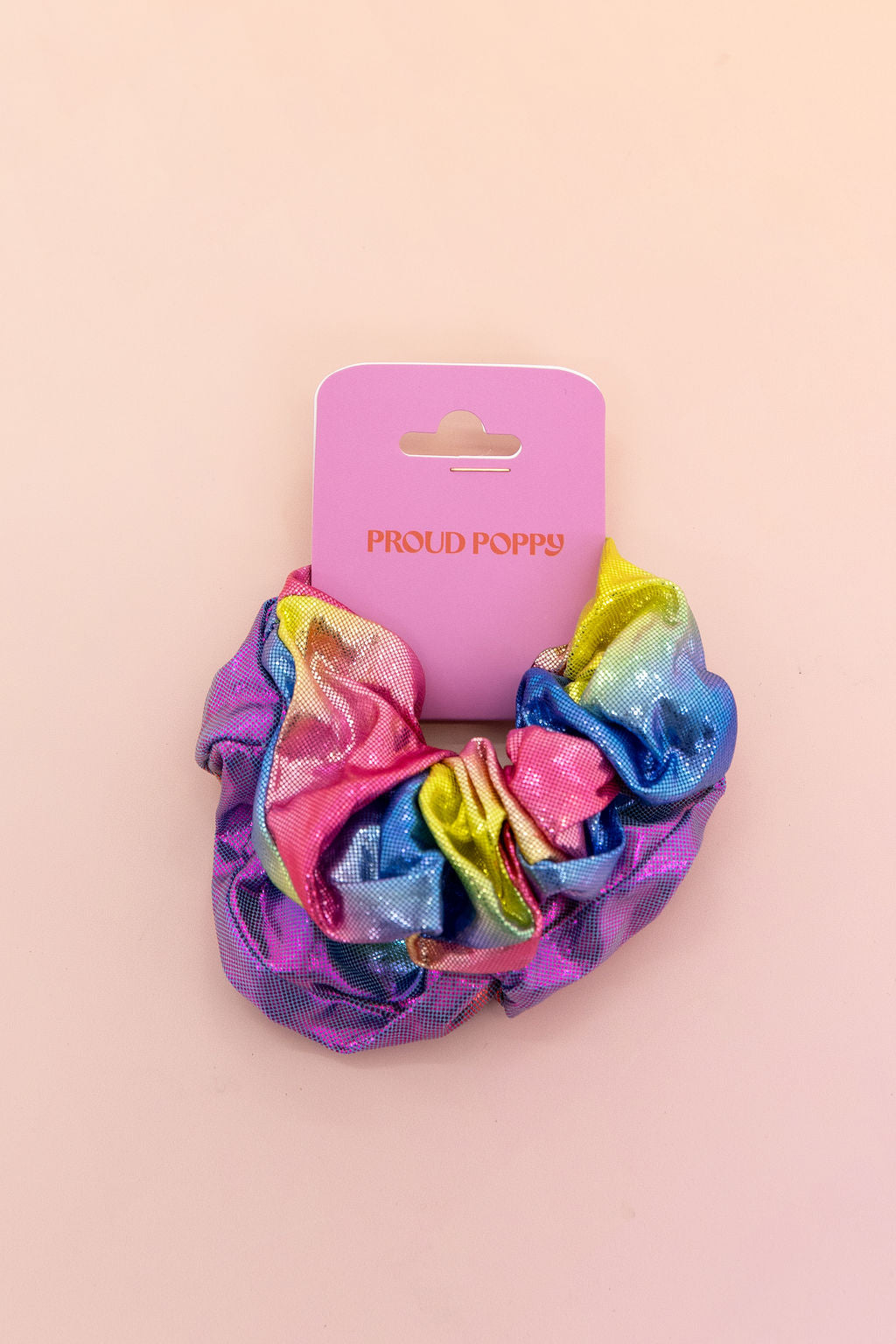 Rainbow Scrunchies – 2 Pack (Blue, Purple, Pink & Lime Green)