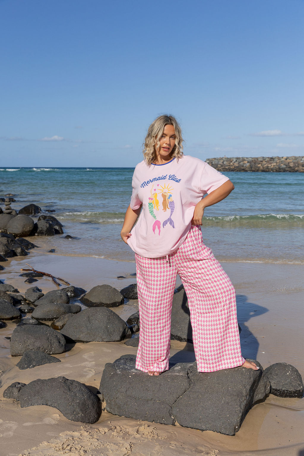 Gina Pants in Sorrento Pink