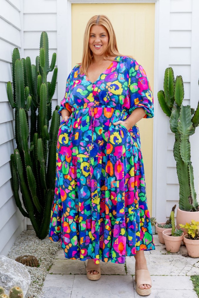 Billie Dress in Rainbow Leopard by Kasey Rainbow – Proud Poppy Clothing