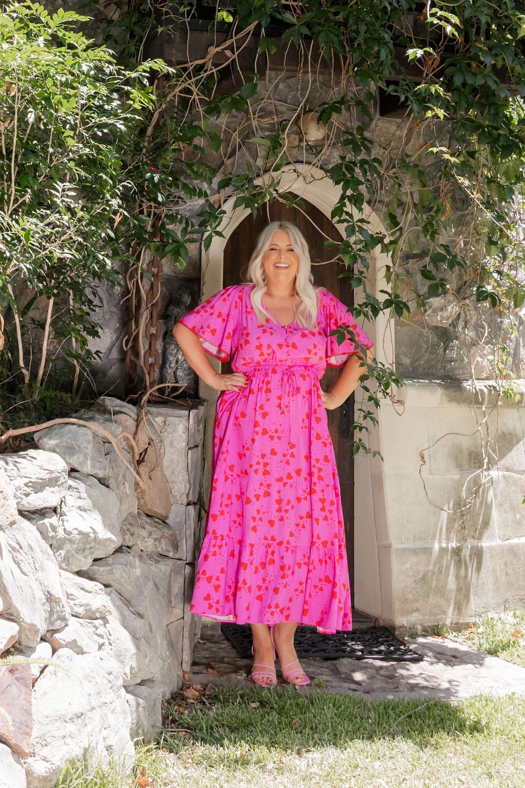 Charlize Dress in Sweet Valentine