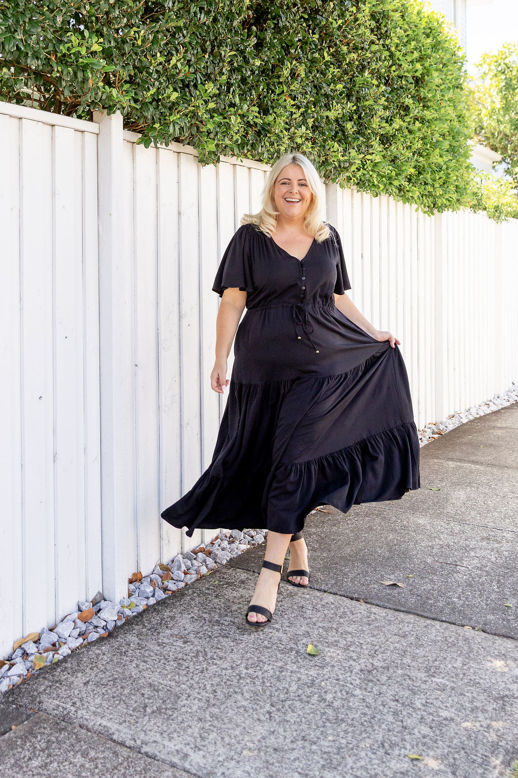 Bonnie Maxi Dress in Black