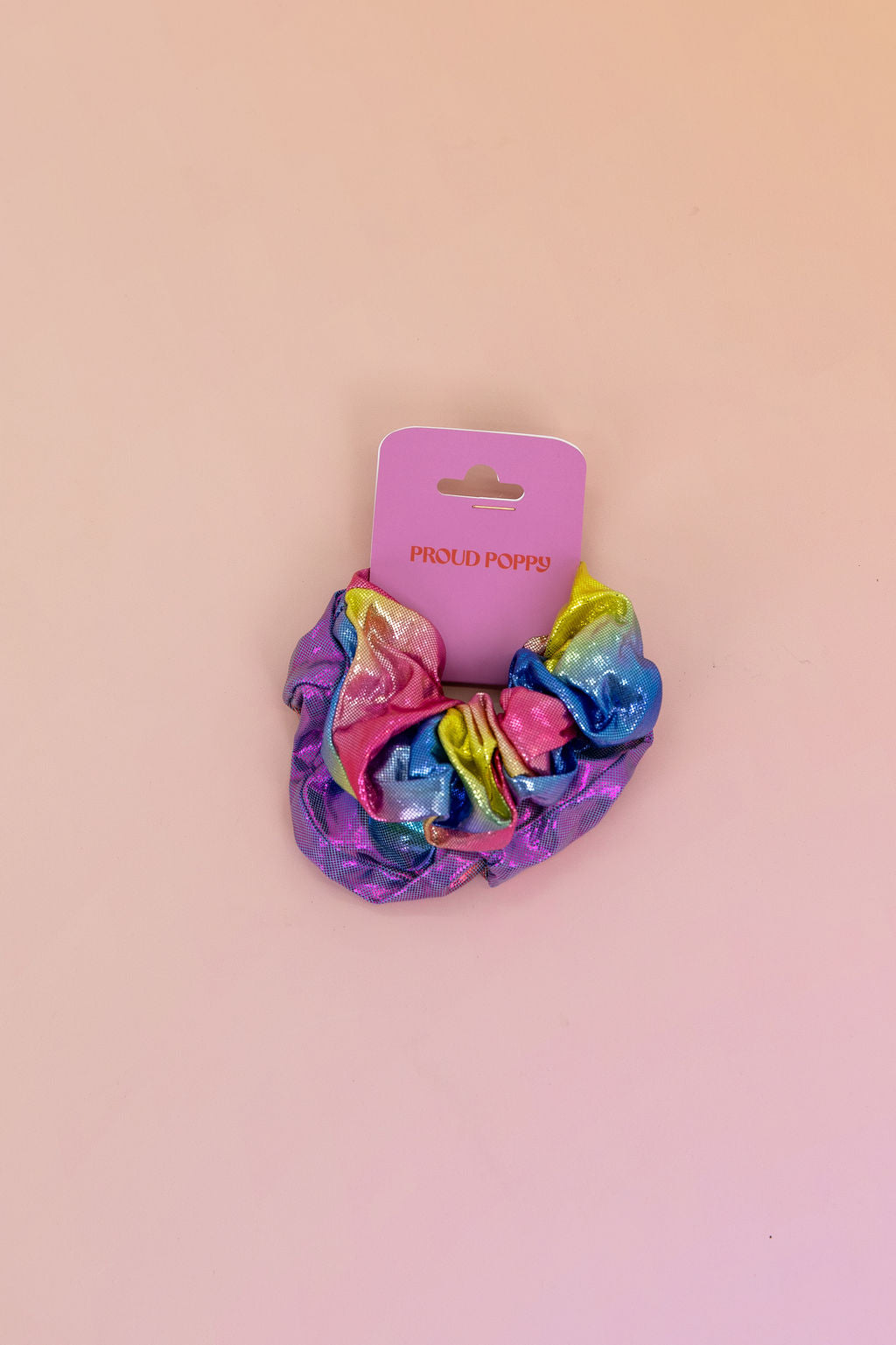 Rainbow Scrunchies – 2 Pack (Blue, Purple, Pink & Lime Green)