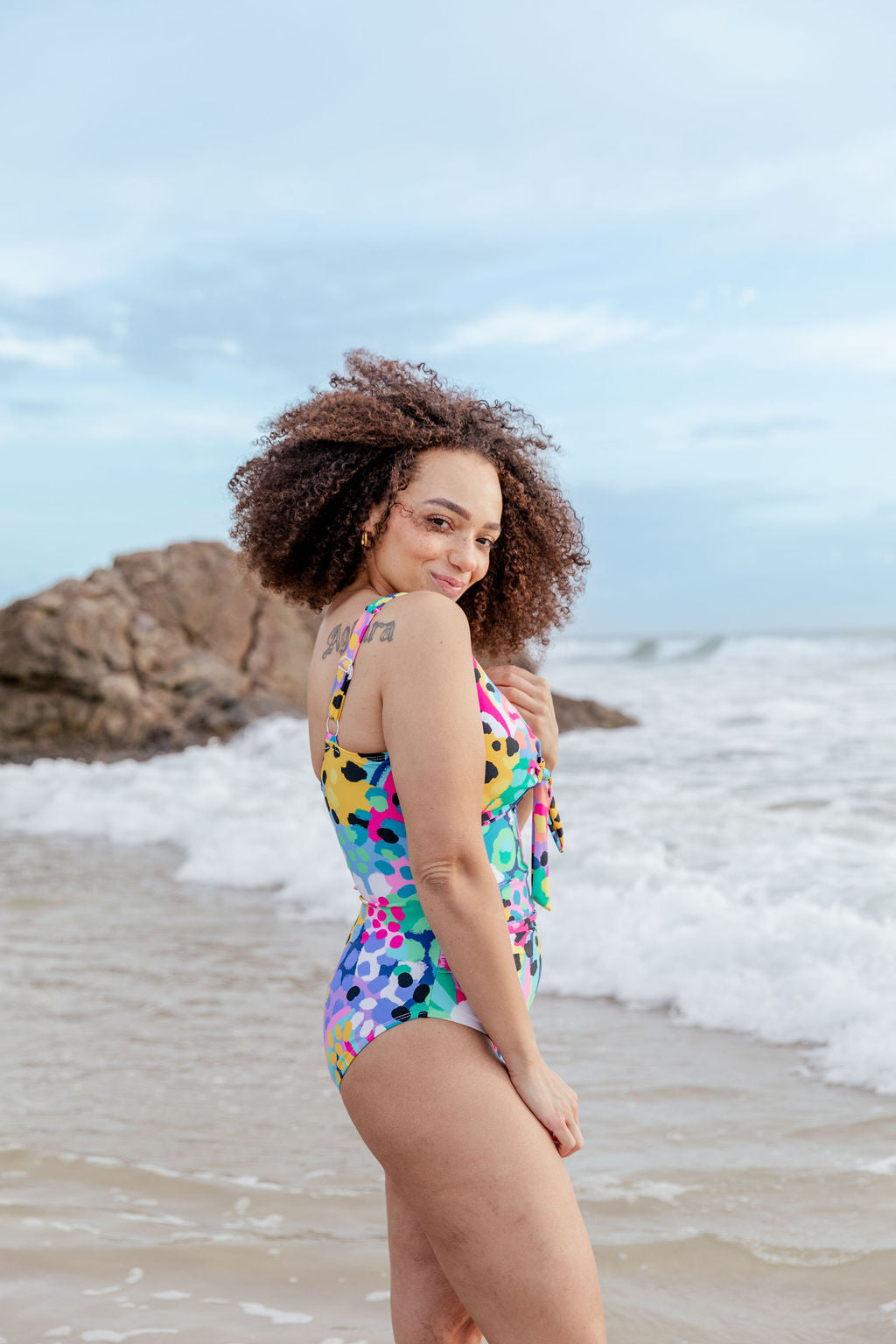 Noosa Tie One Piece in Kasey Swim by Kasey Rainbow