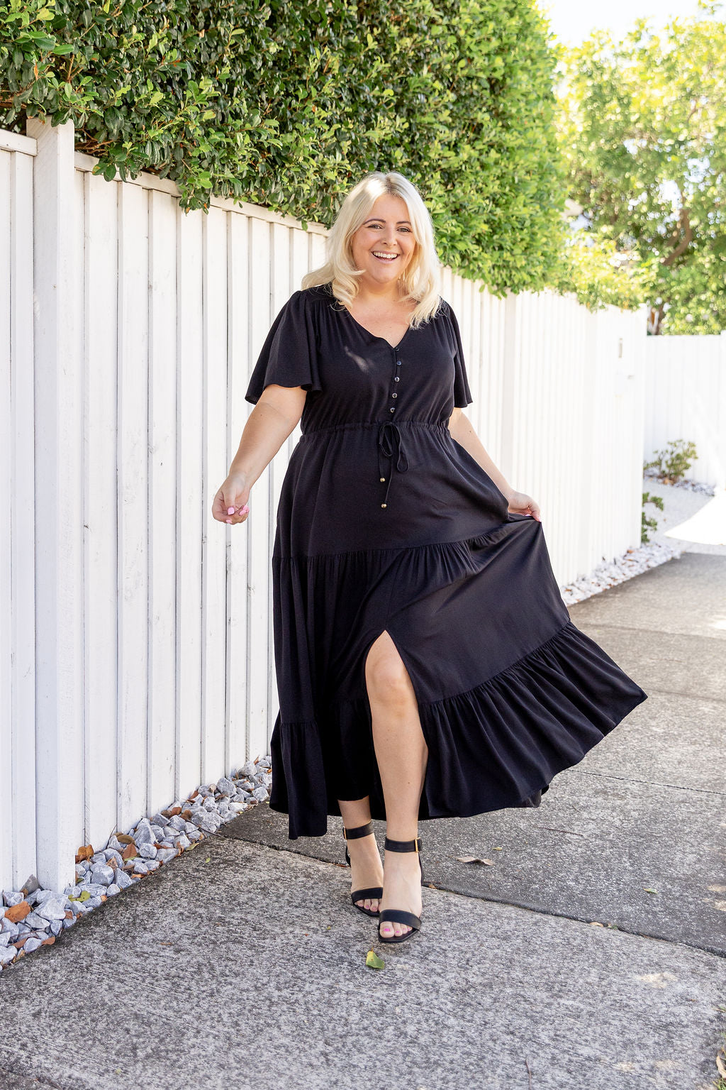 Bonnie Maxi Dress in Black