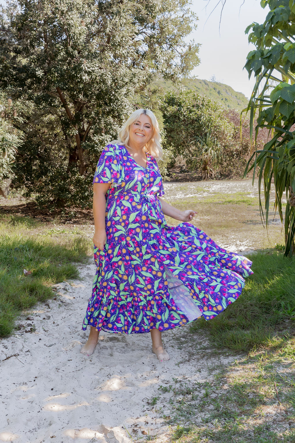 Bonnie Maxi Dress in Gumnuts