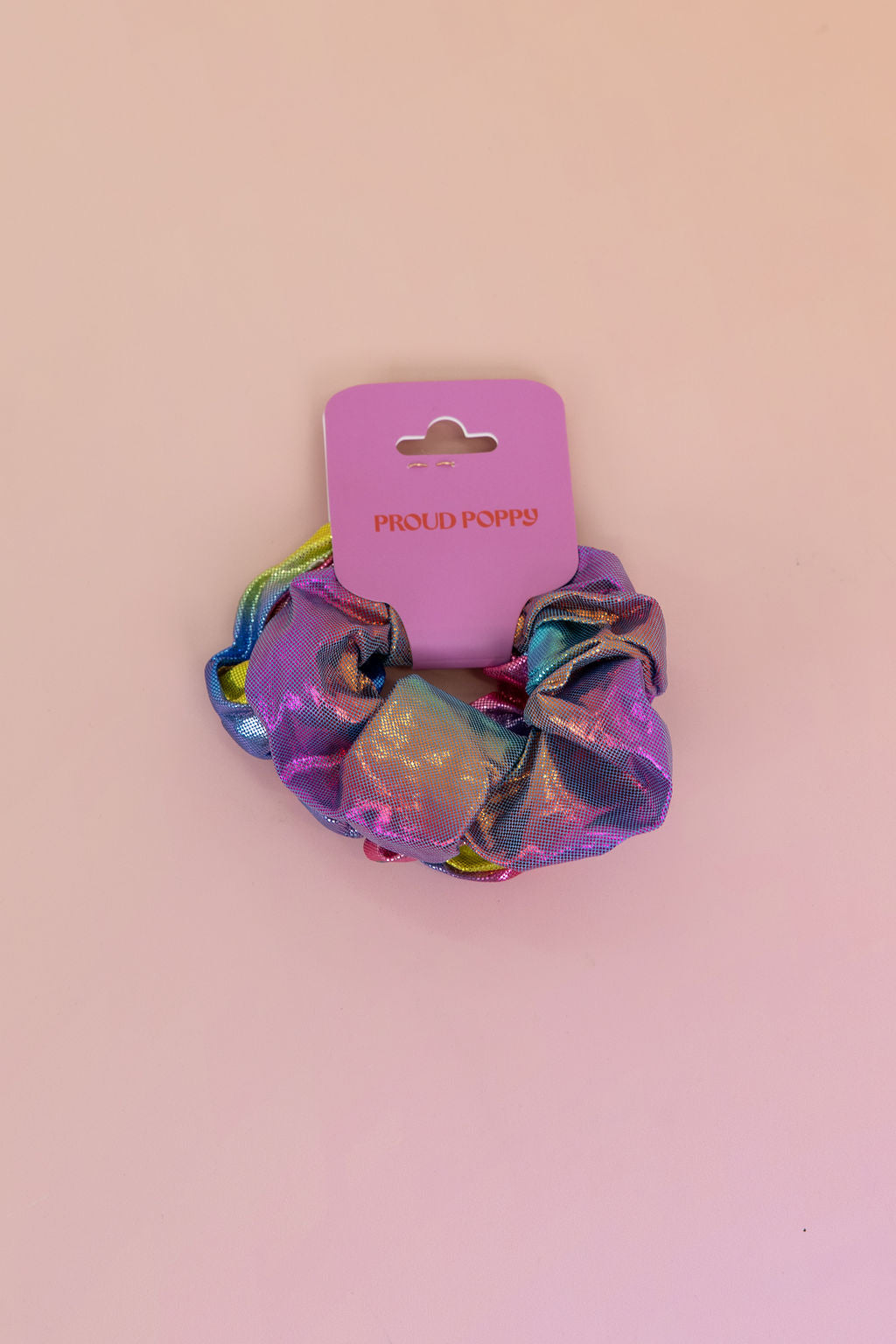 Rainbow Scrunchies – 2 Pack (Blue, Purple, Pink & Lime Green)