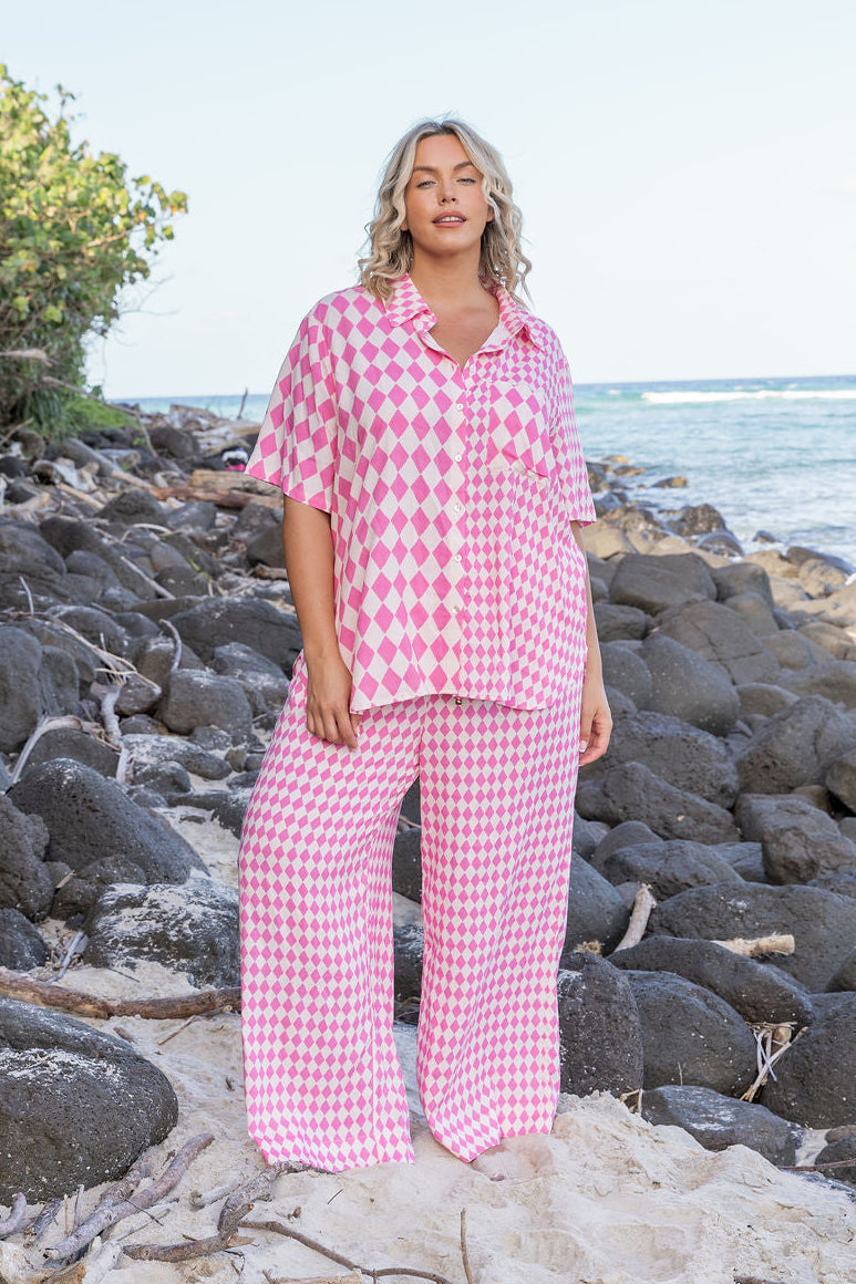 Gina Pants in Sorrento Pink