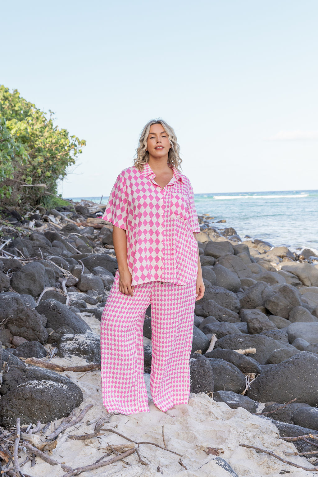 Samara Shirt in Sorrento Pink