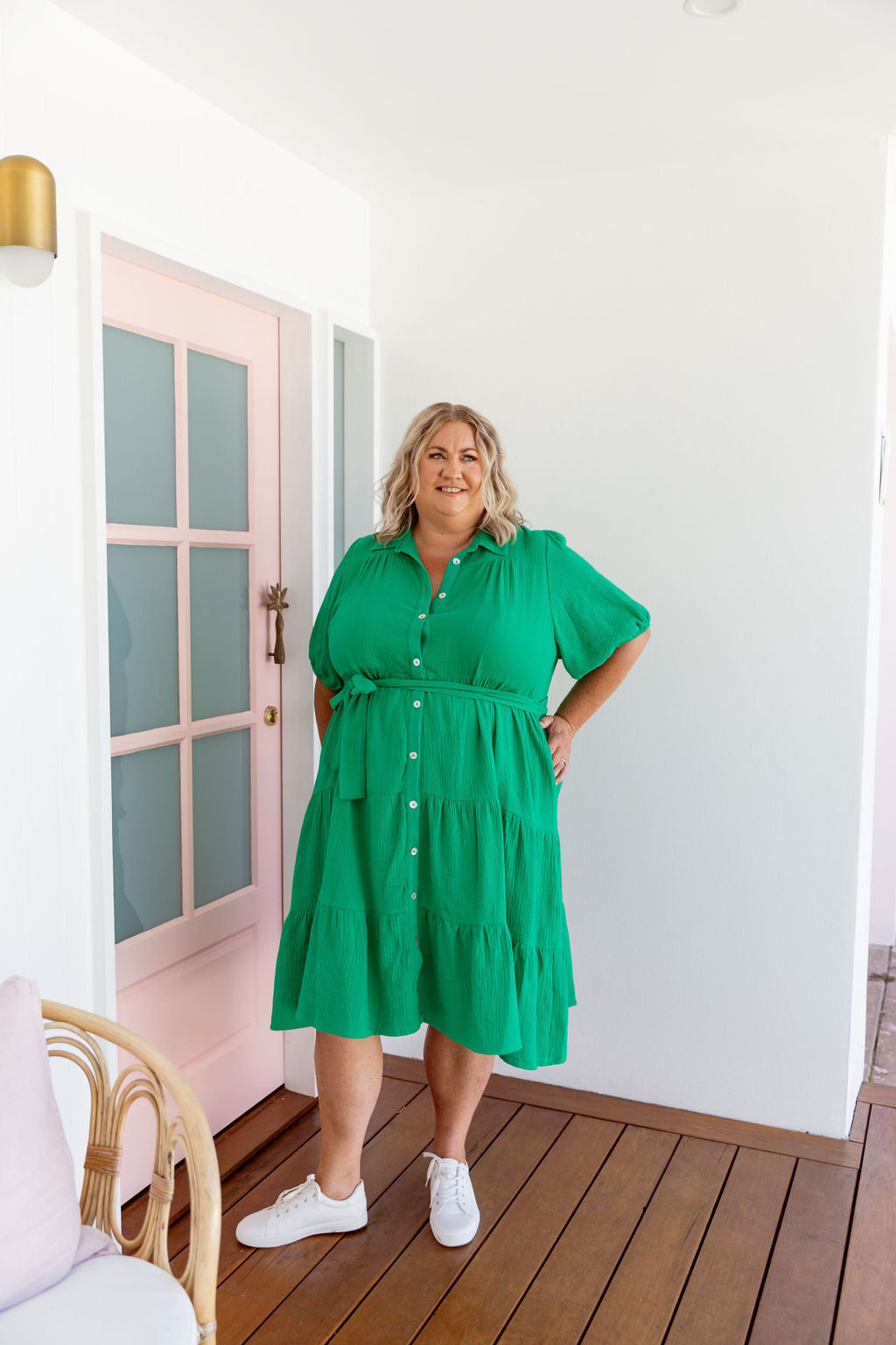Mali Midi Dress in Green