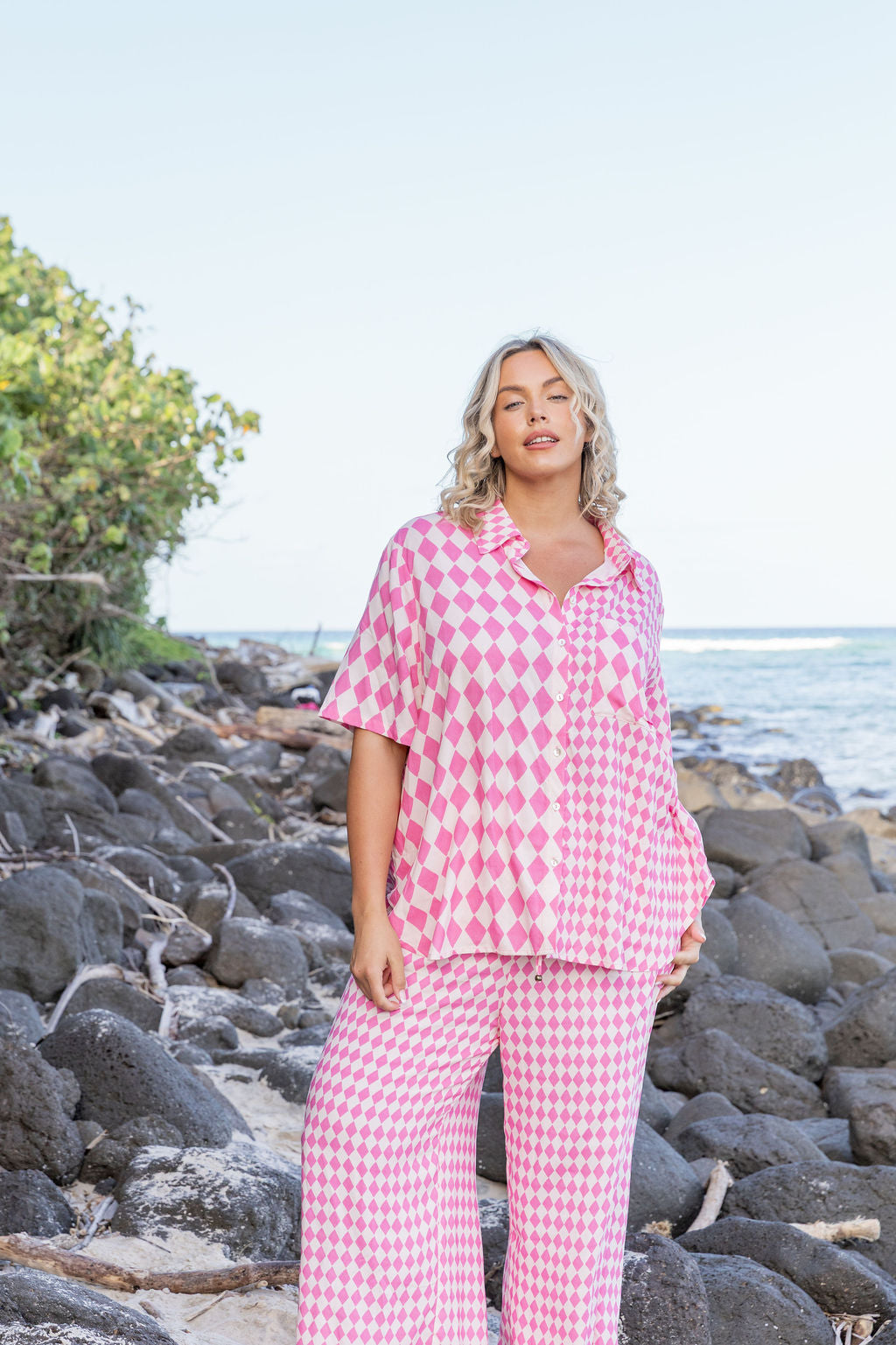 Samara Shirt in Sorrento Pink