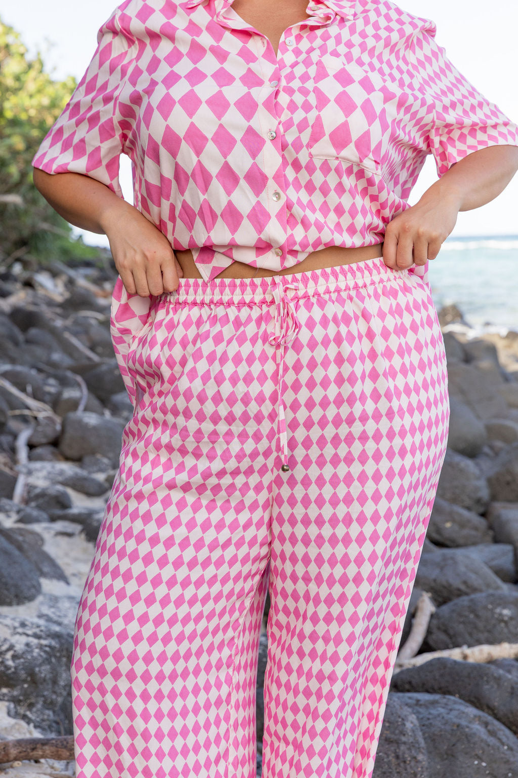 Gina Pants in Sorrento Pink
