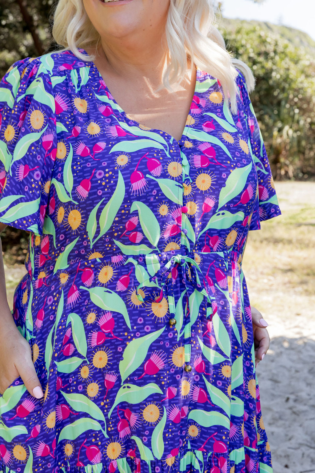 Bonnie Maxi Dress in Gumnuts