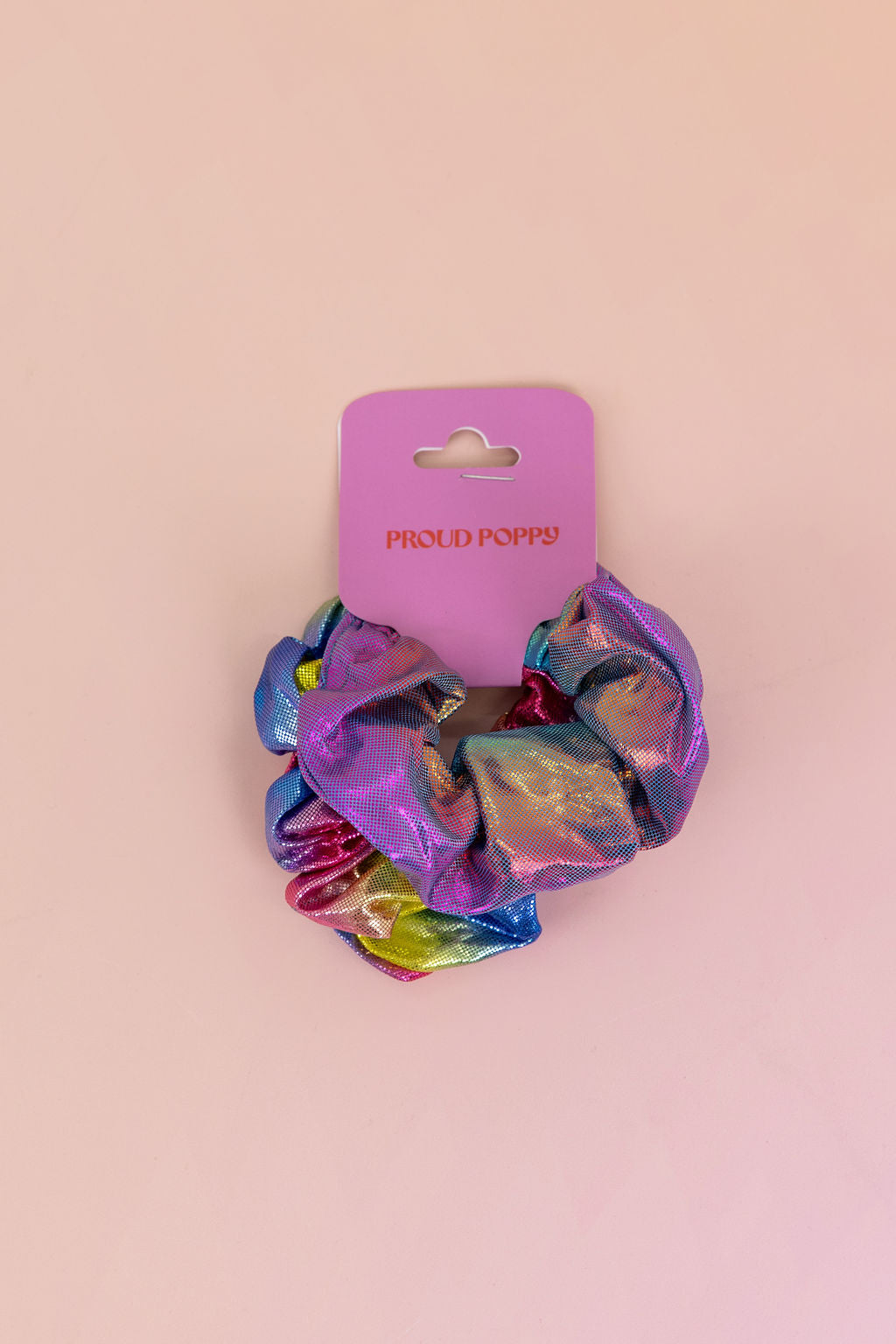 Rainbow Scrunchies – 2 Pack (Blue, Purple, Pink & Lime Green)