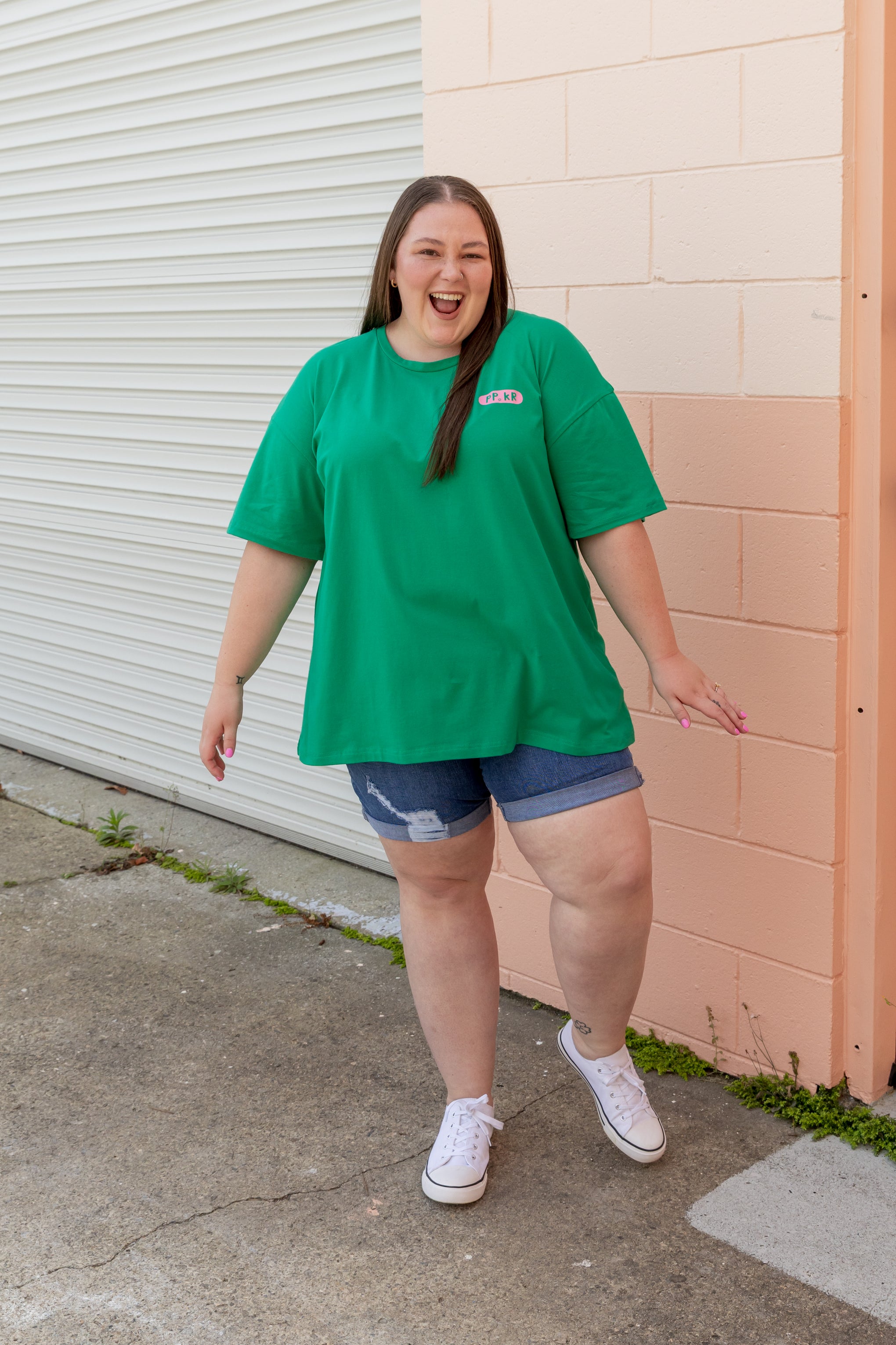 Alfie Oversized T-Shirt in Merry Everything by Kasey Rainbow