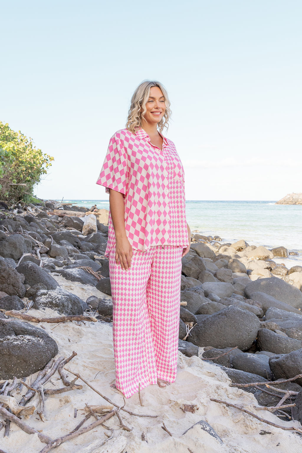 Samara Shirt in Sorrento Pink