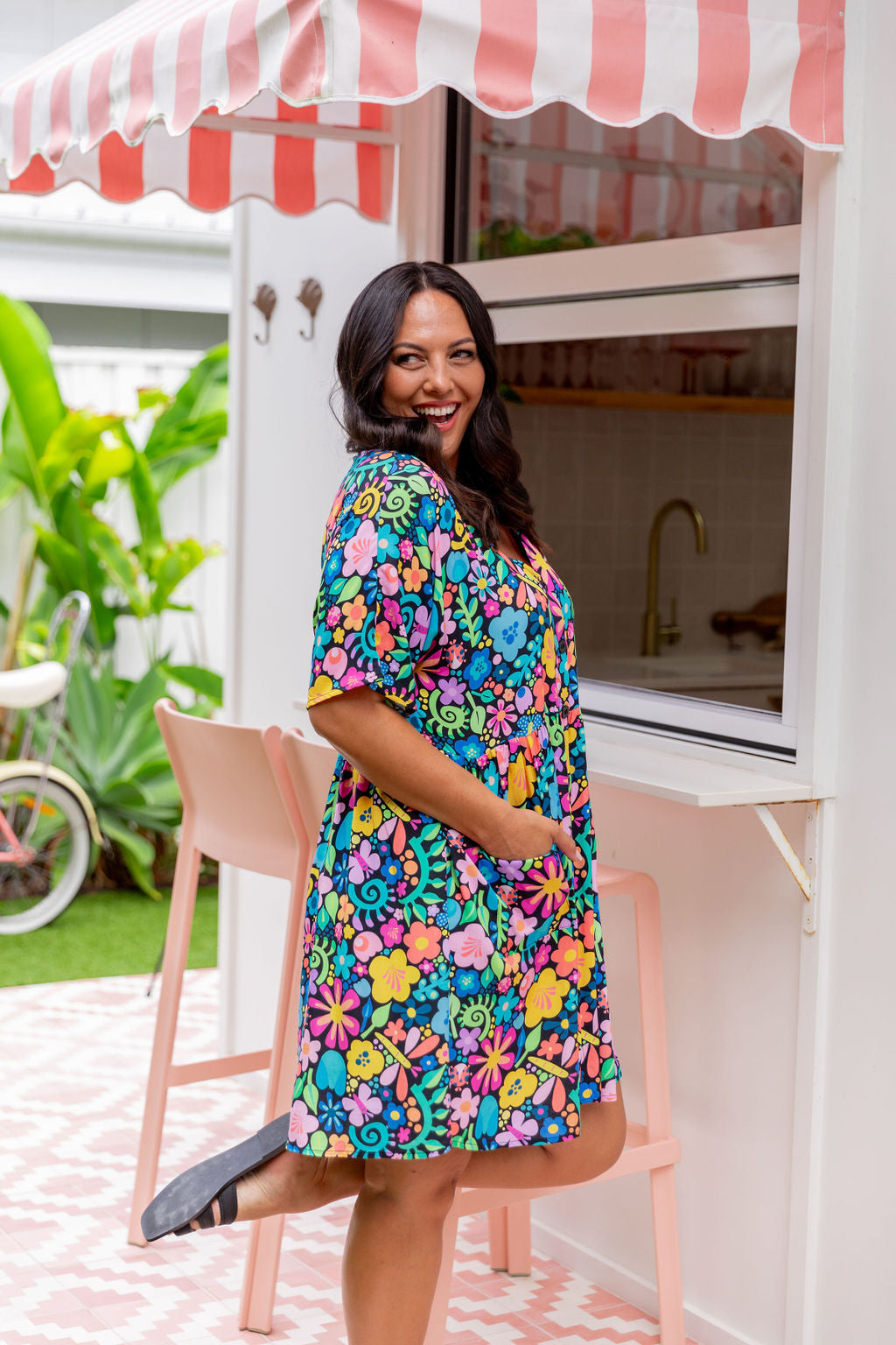 Disco Dress in Garden Party by Kasey Rainbow