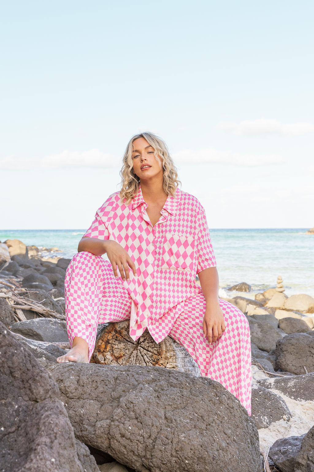 Samara Shirt in Sorrento Pink