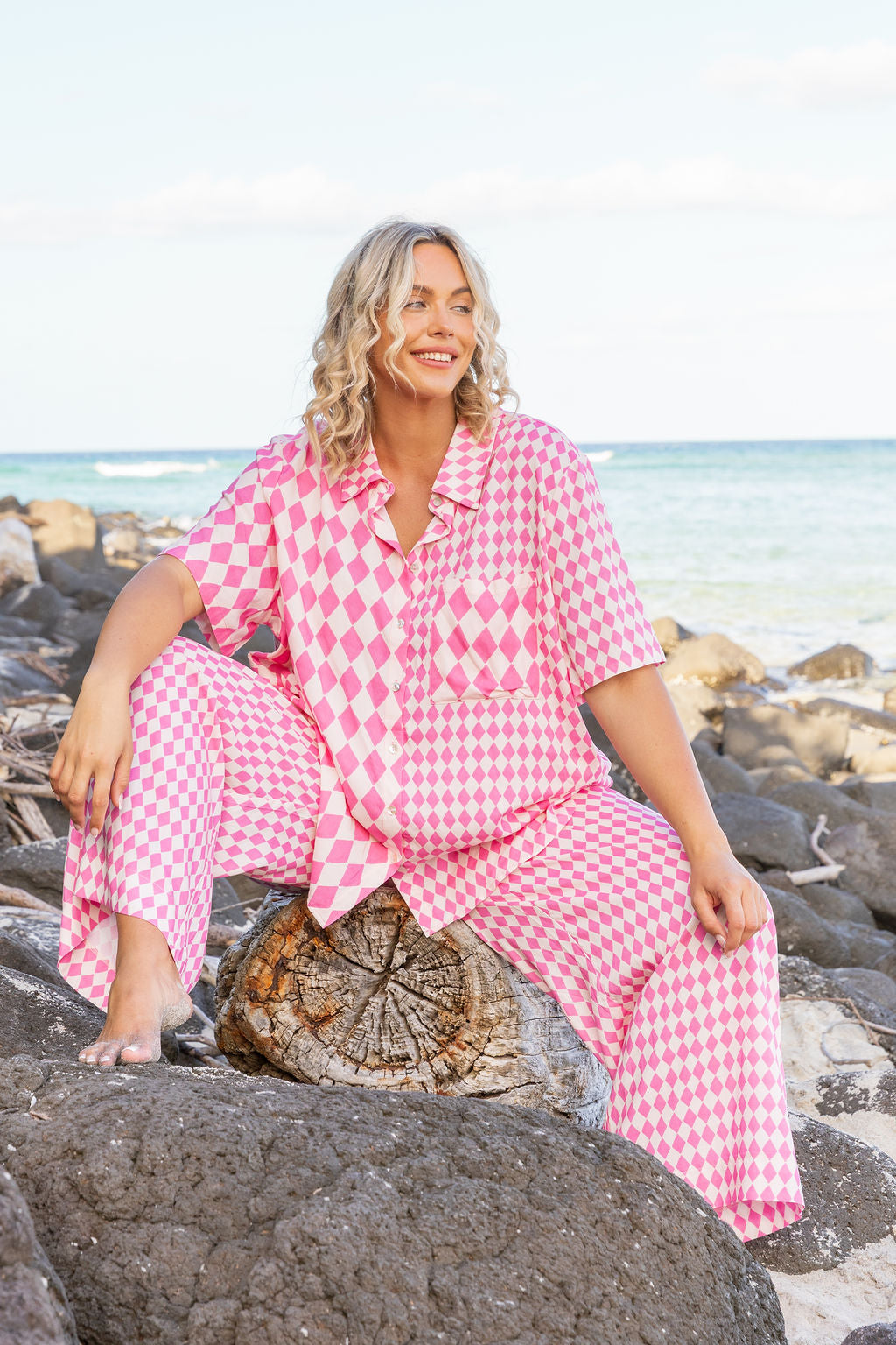 Gina Pants in Sorrento Pink