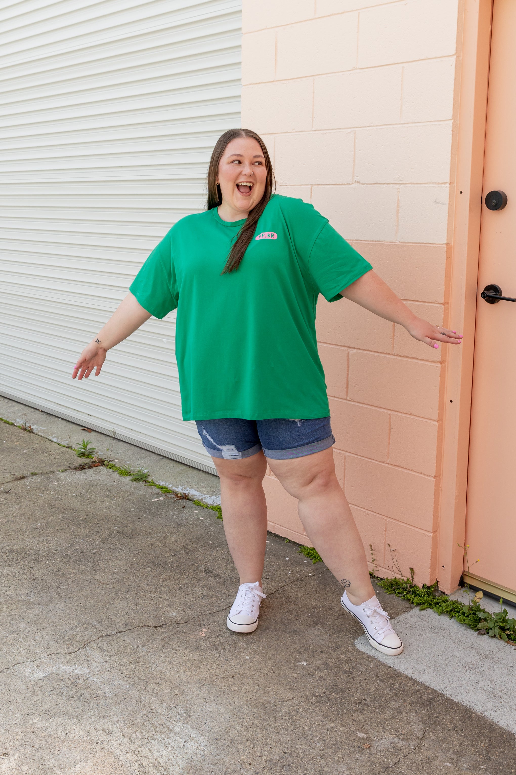 Alfie Oversized T-Shirt in Merry Everything by Kasey Rainbow