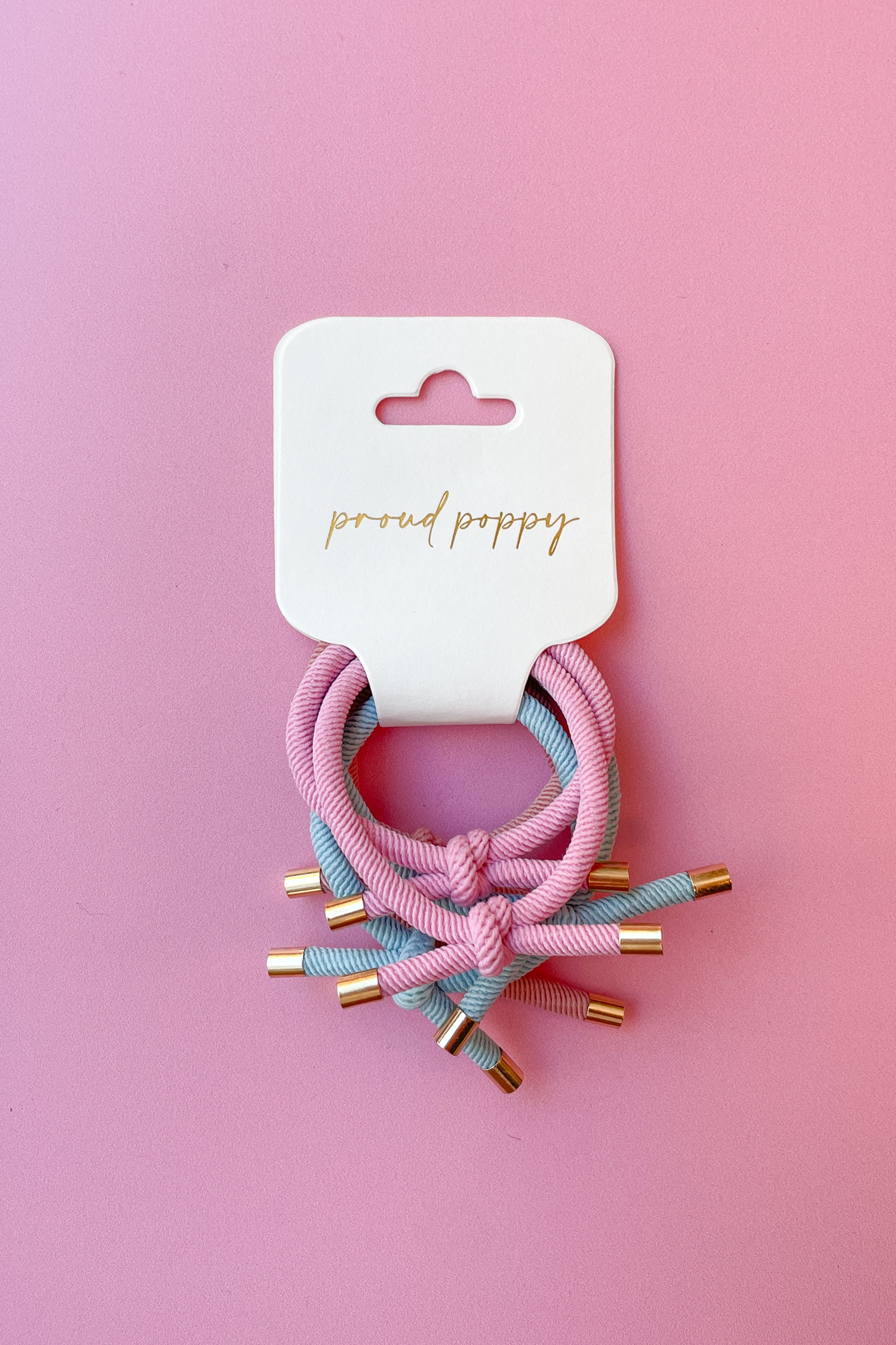 6 Pack Hair Ties in Pastel