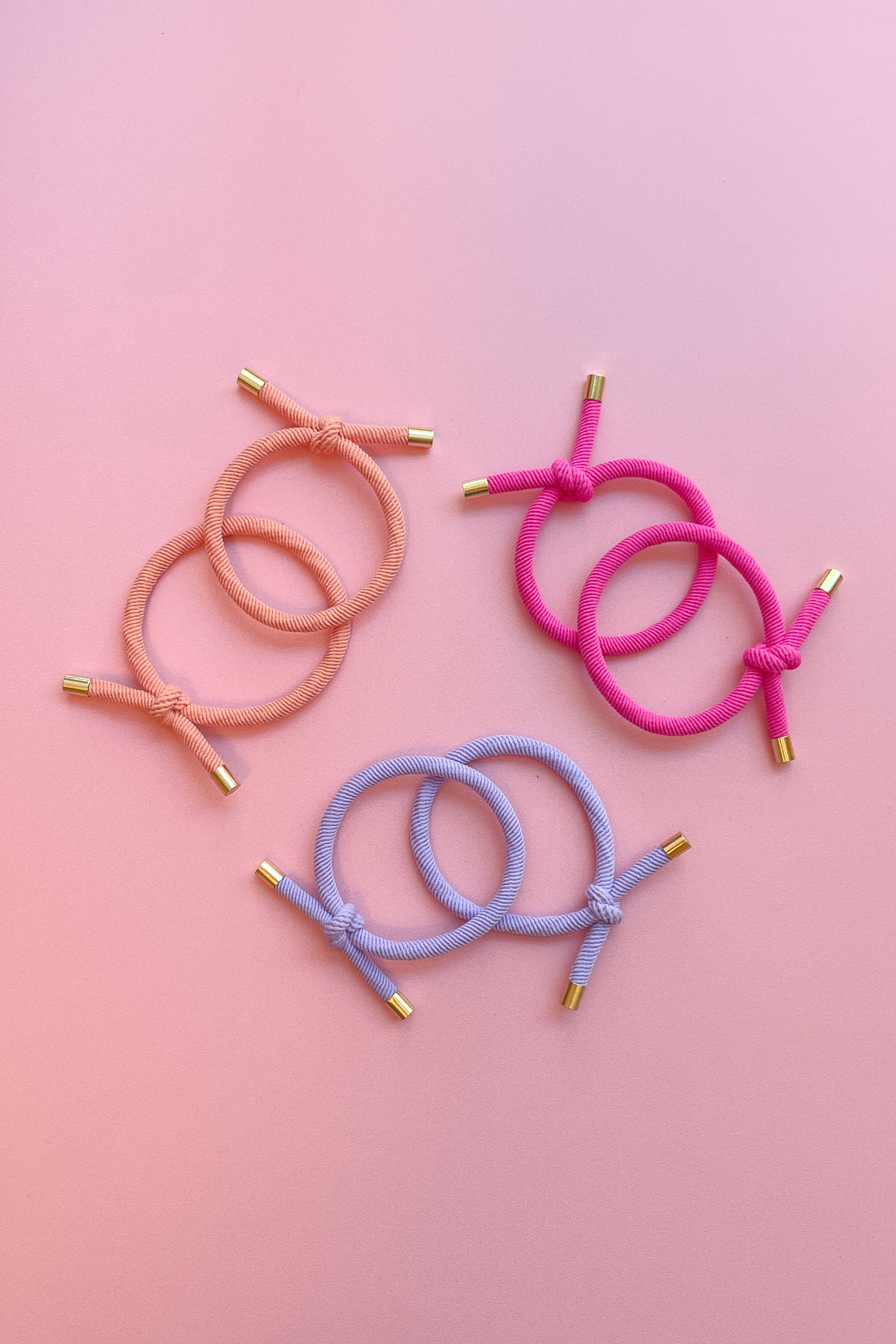 6 Pack Hair Ties in Brights