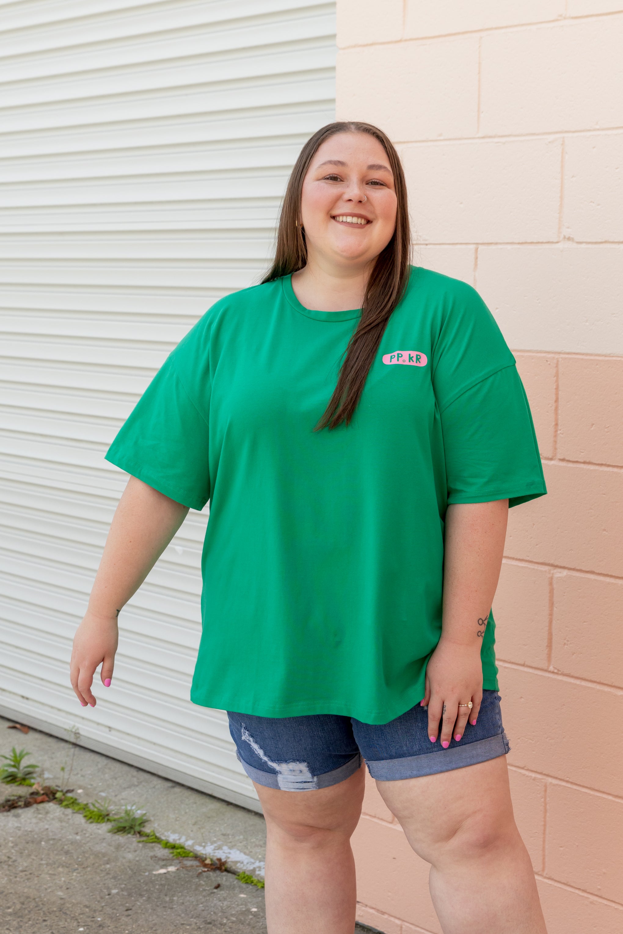 Alfie Oversized T-Shirt in Merry Everything by Kasey Rainbow