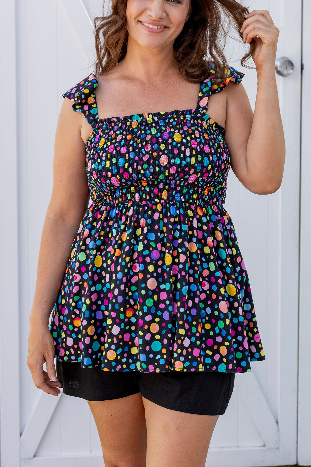 Ellie Top in Black Pebble by Kasey Rainbow