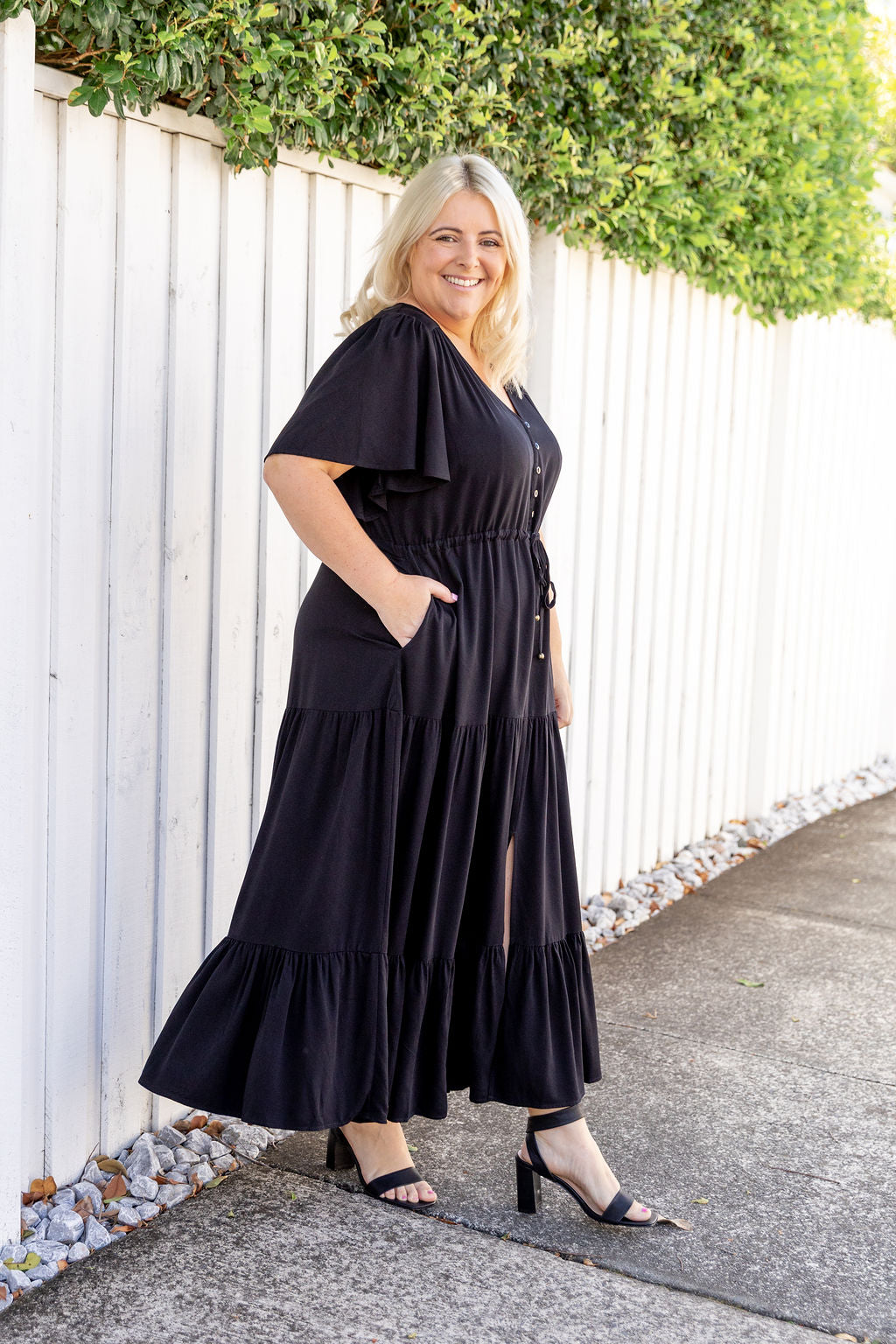 Bonnie Maxi Dress in Black