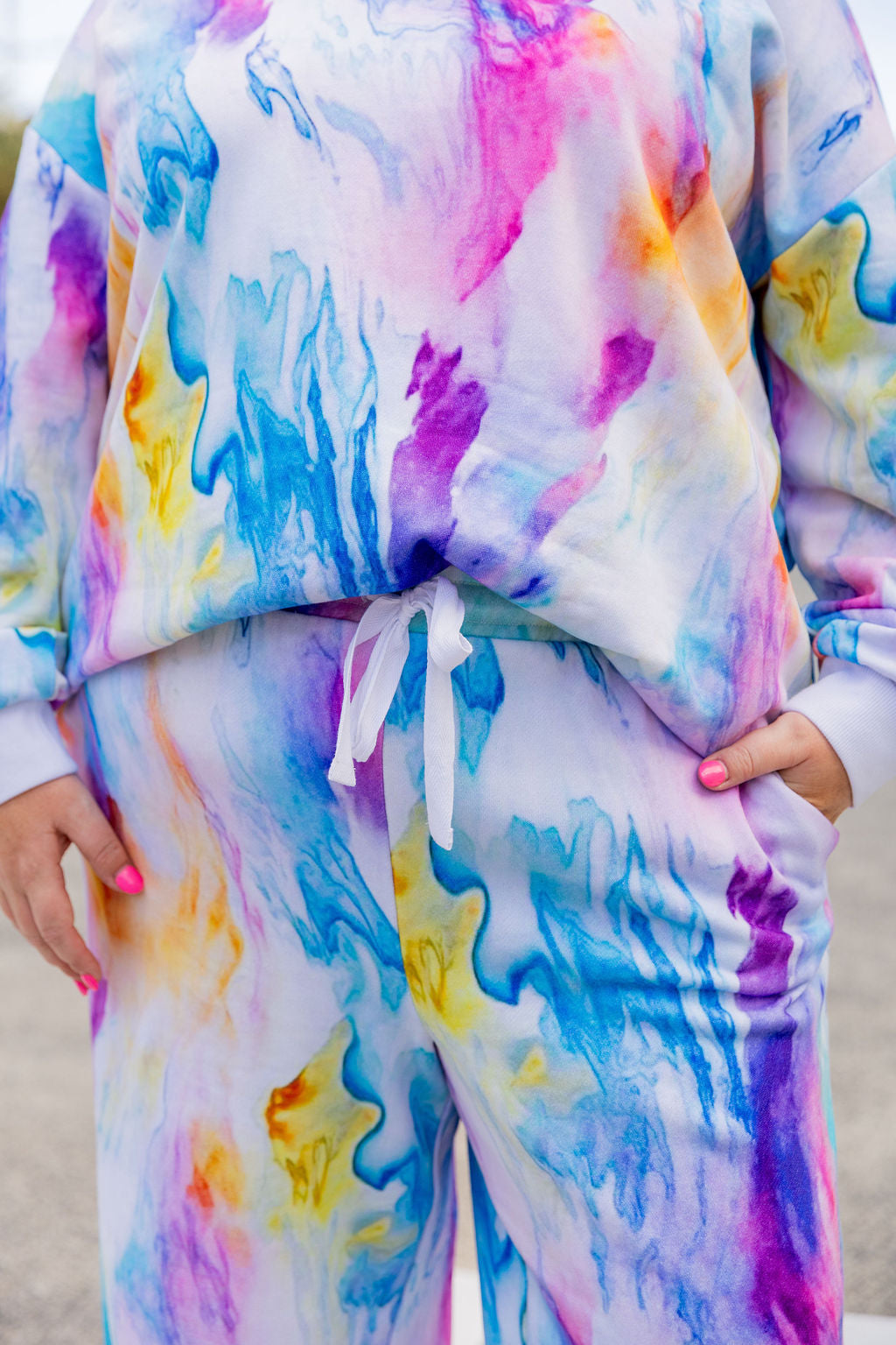 Hadley Sweat Pants in Ocean Colours