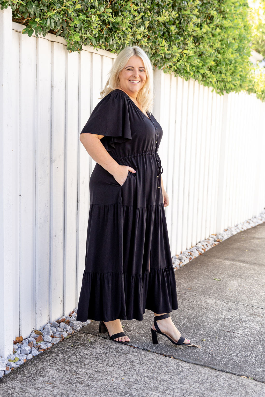 Bonnie Maxi Dress in Black