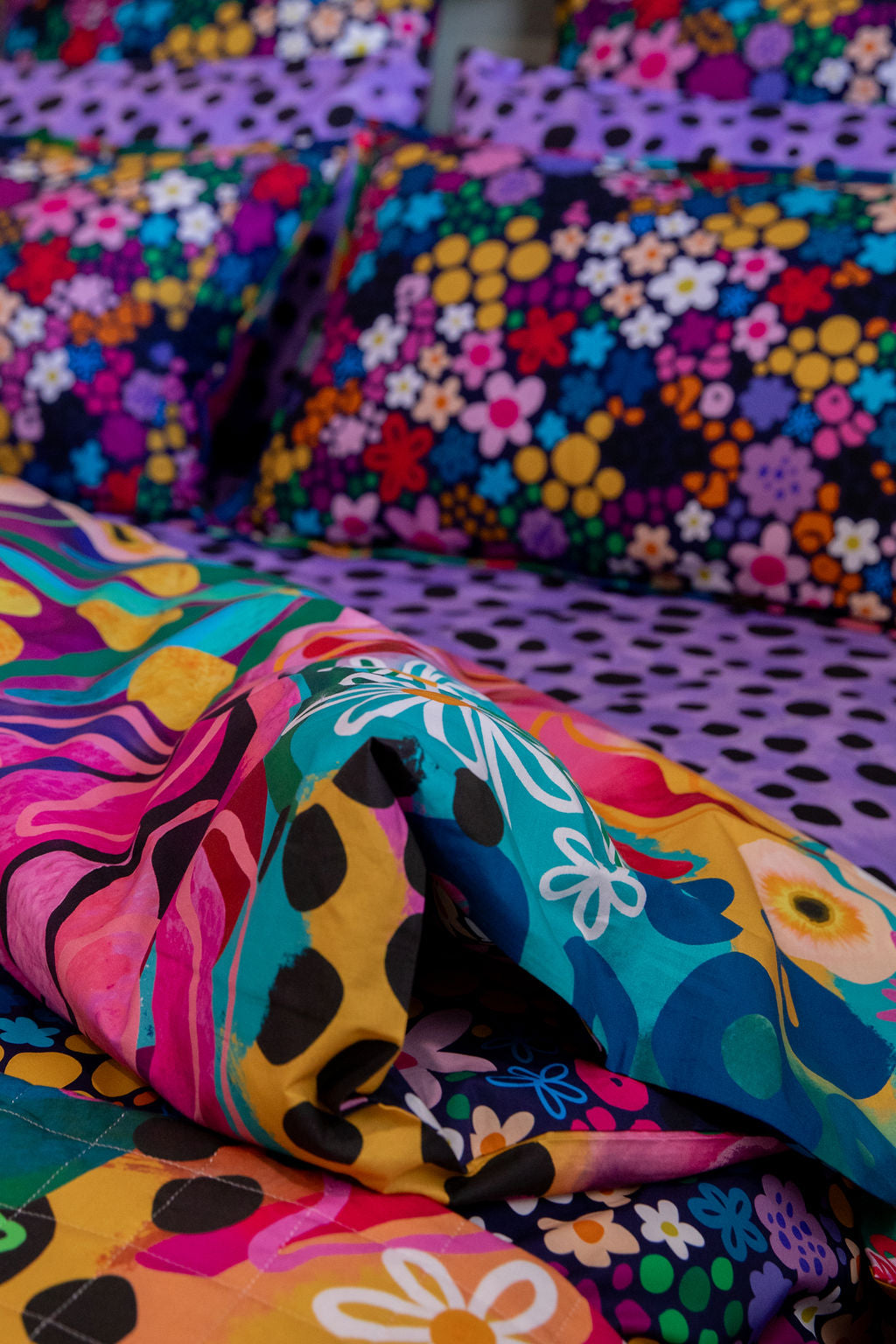 Quilt Cover Set in Matilda by Kasey Rainbow