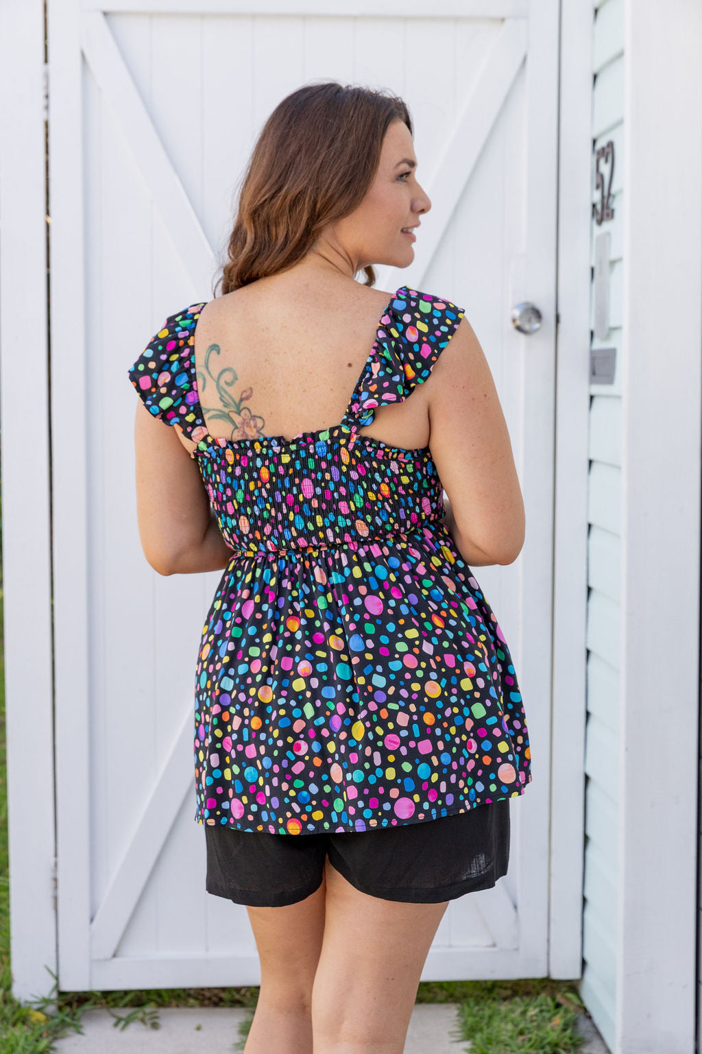 Ellie Top in Black Pebble by Kasey Rainbow