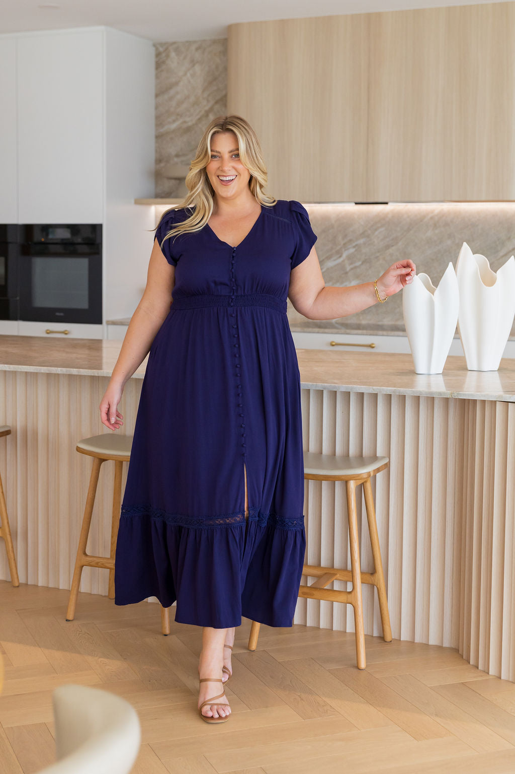 Louisa Maxi Dress in Midnight