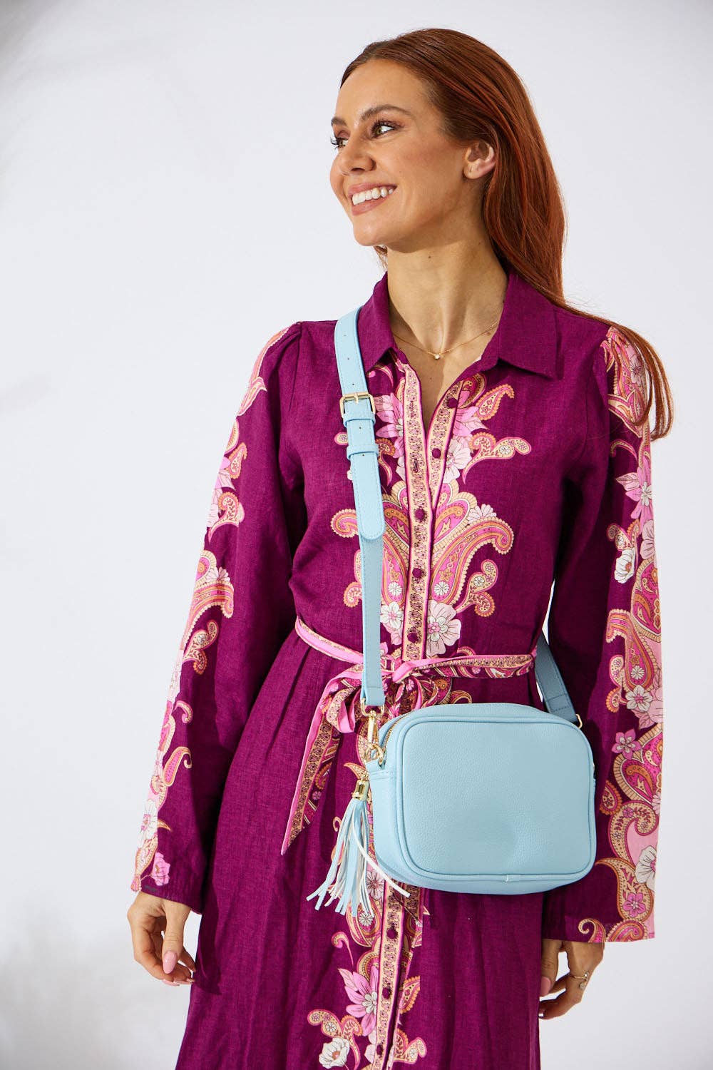 Sandy Springs Crossbody Bag - Light Blue