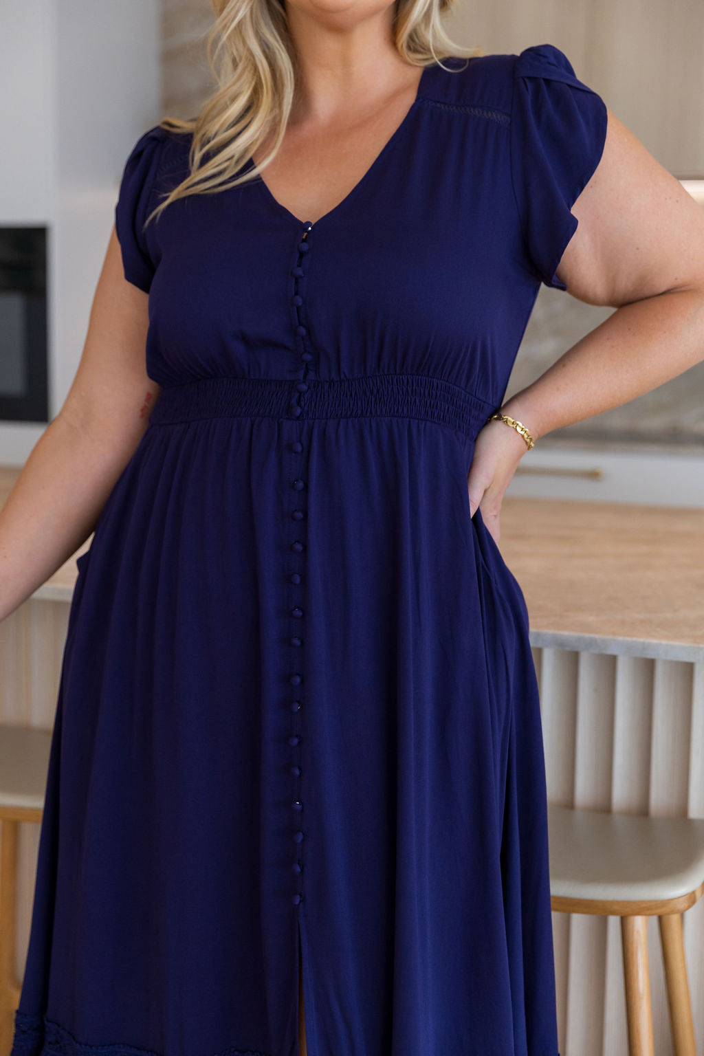 Louisa Maxi Dress in Midnight