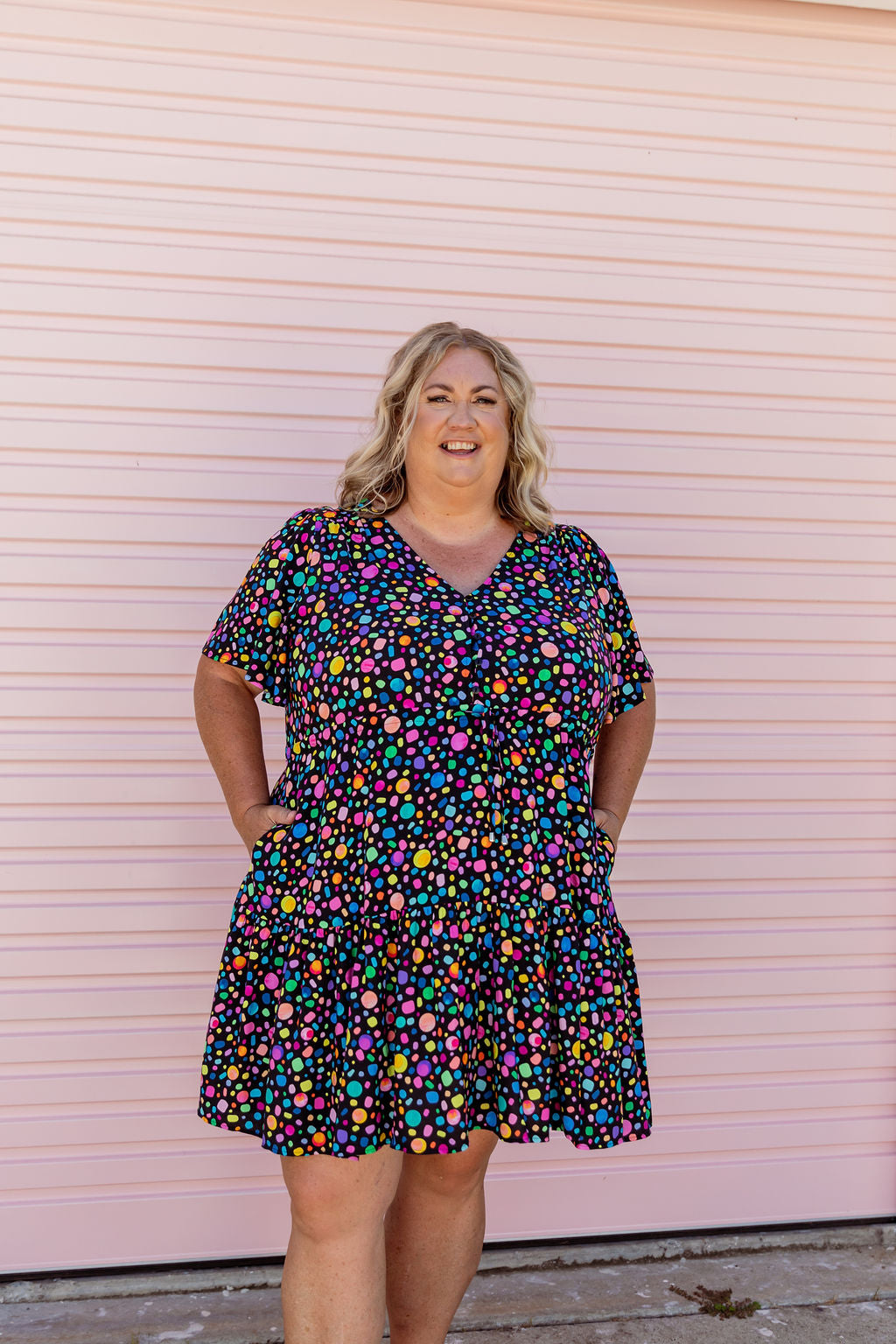 Esmae Dress in Black Pebble by Kasey Rainbow