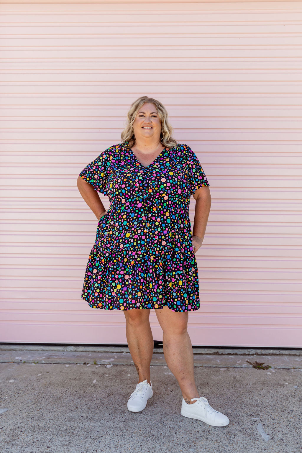 Esmae Dress in Black Pebble by Kasey Rainbow