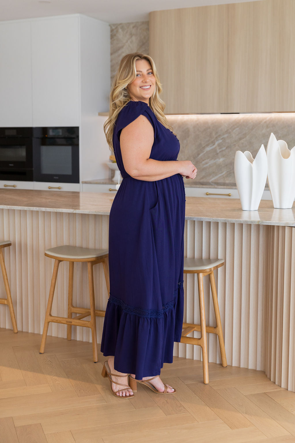 Louisa Maxi Dress in Midnight