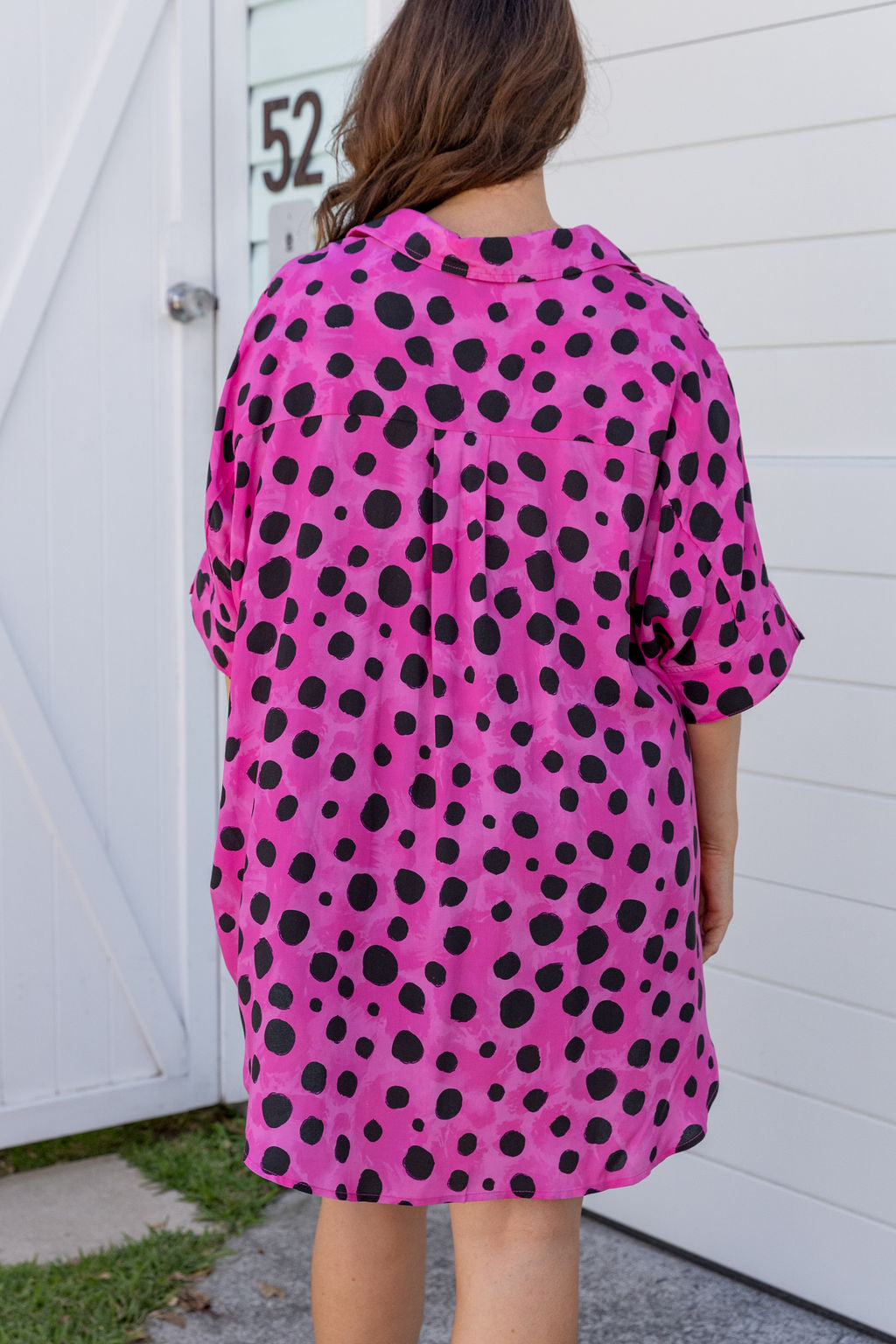 Tammin Shirt in Pink Cheetah by Kasey Rainbow