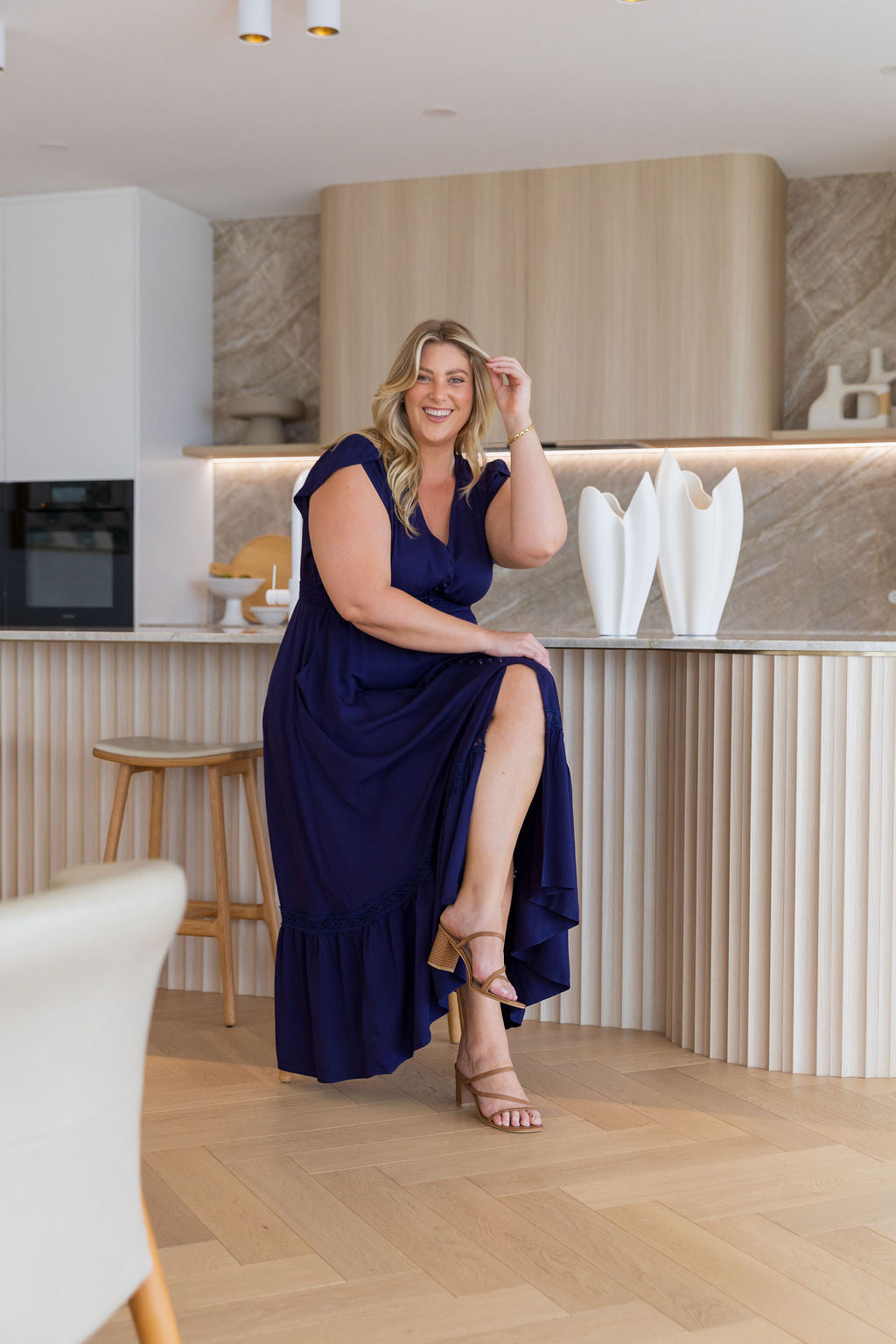 Louisa Maxi Dress in Midnight